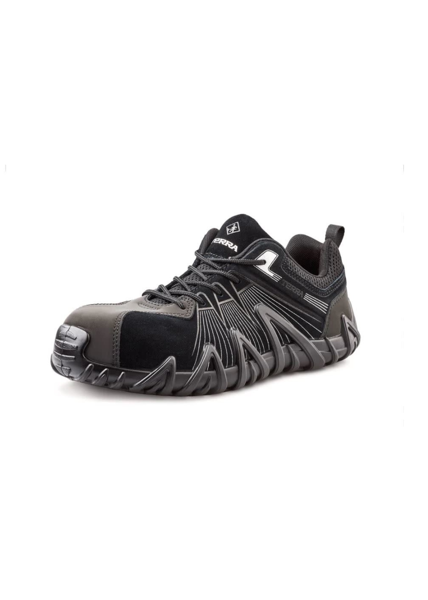 Terra Mens CSA Approved Spider X Unisex Lightweight Composite Toe Work Shoe TR0A4NPYA18 - Black/Silver BKSI