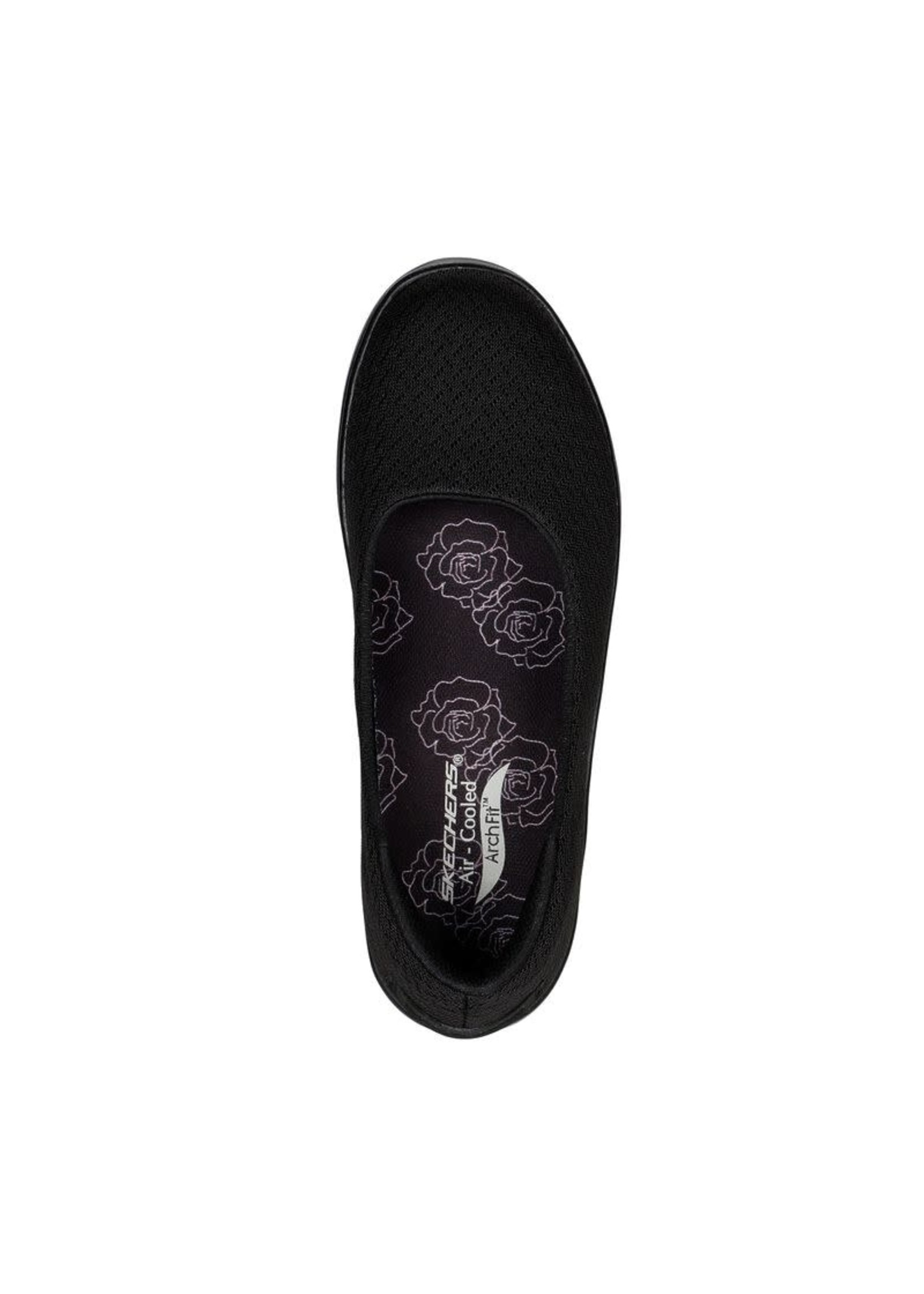 Skechers Womens Arch Fit Uplift Women's-Sweet Sophistication Ballet Flat 136552/Black