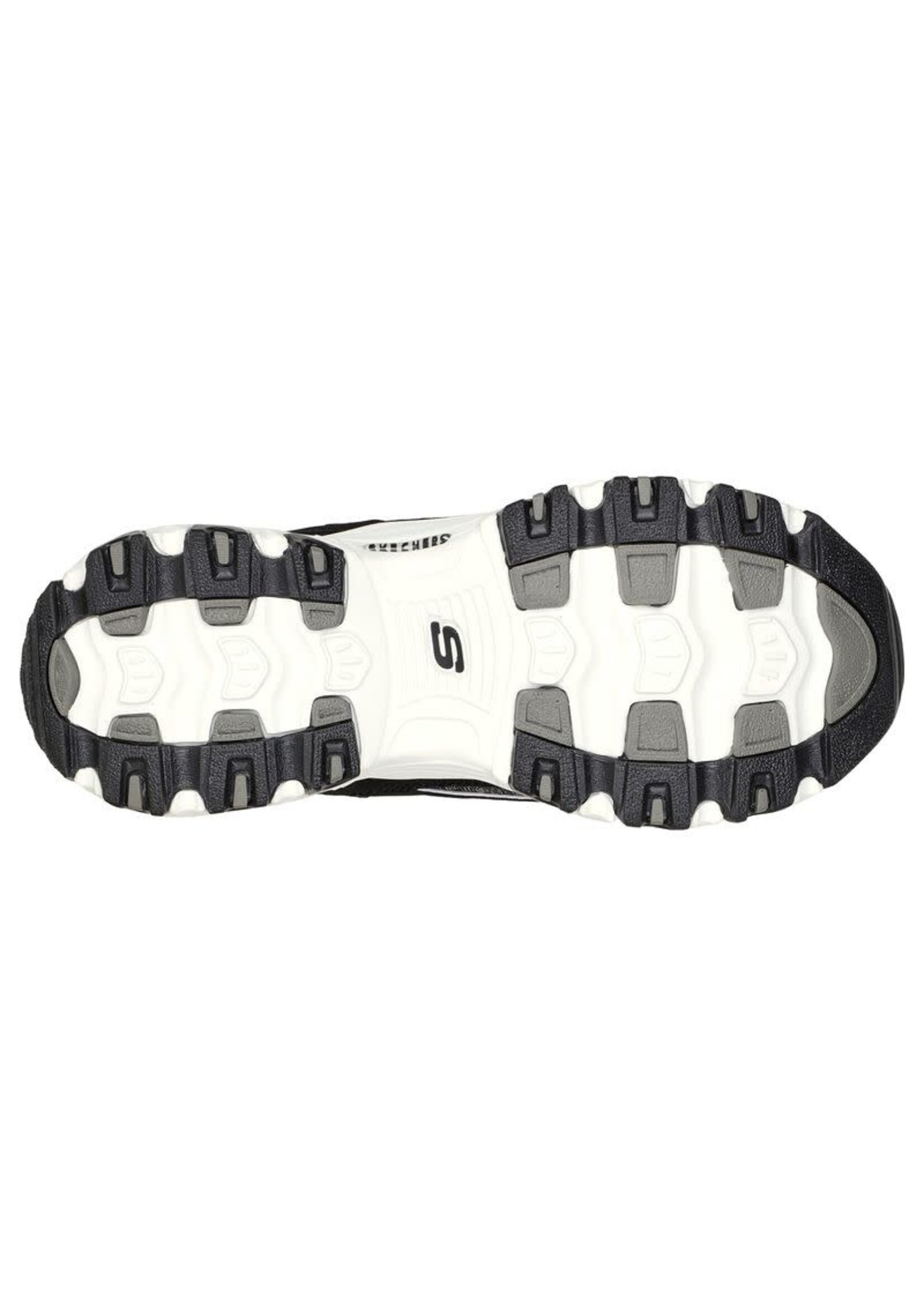Skechers Womens D'Lites Resilient Fashion Slip On Sneaker - Black/White