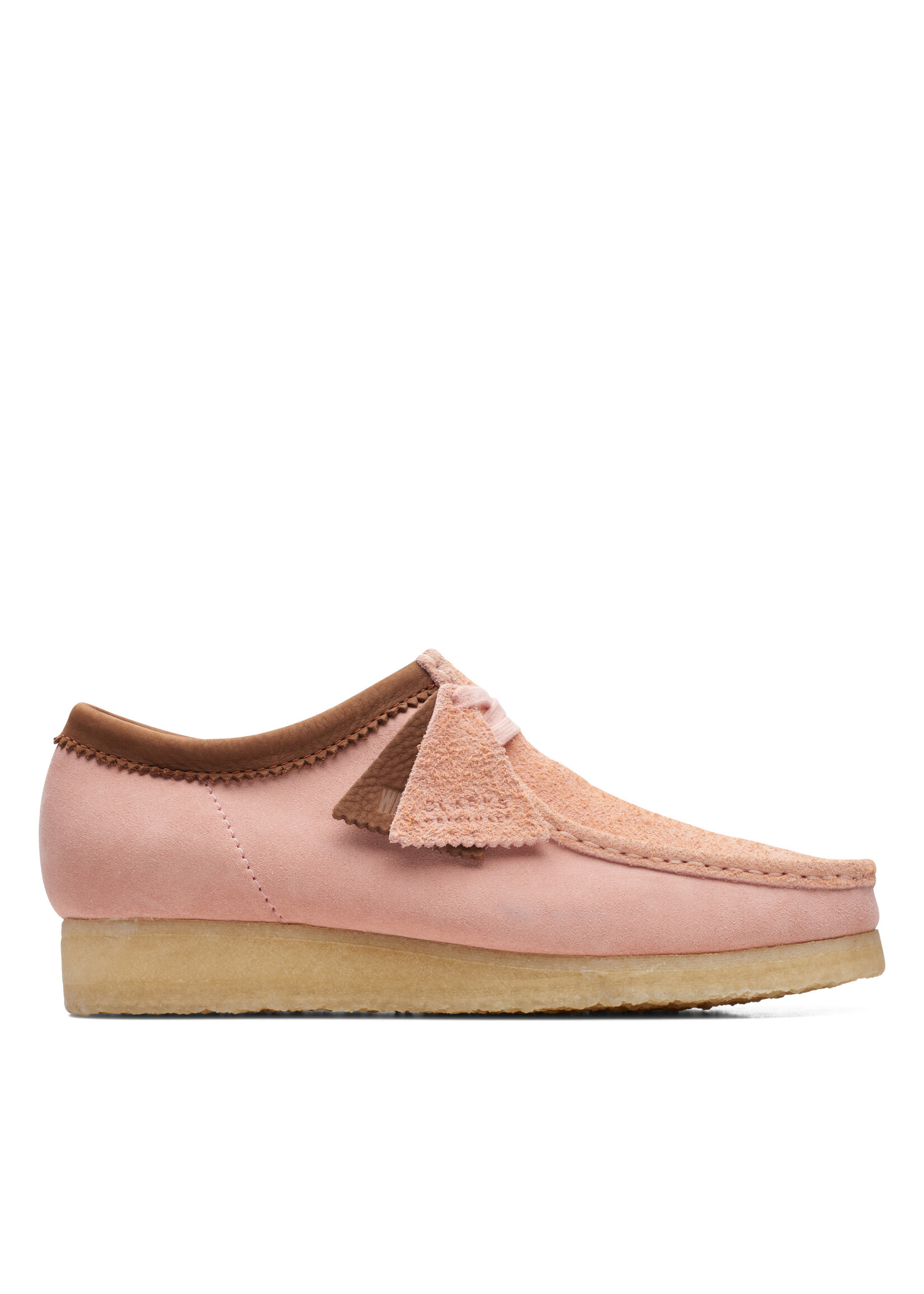 Clarks Mens Originals Icon Wallabee Pink Combi Suede | 26171990