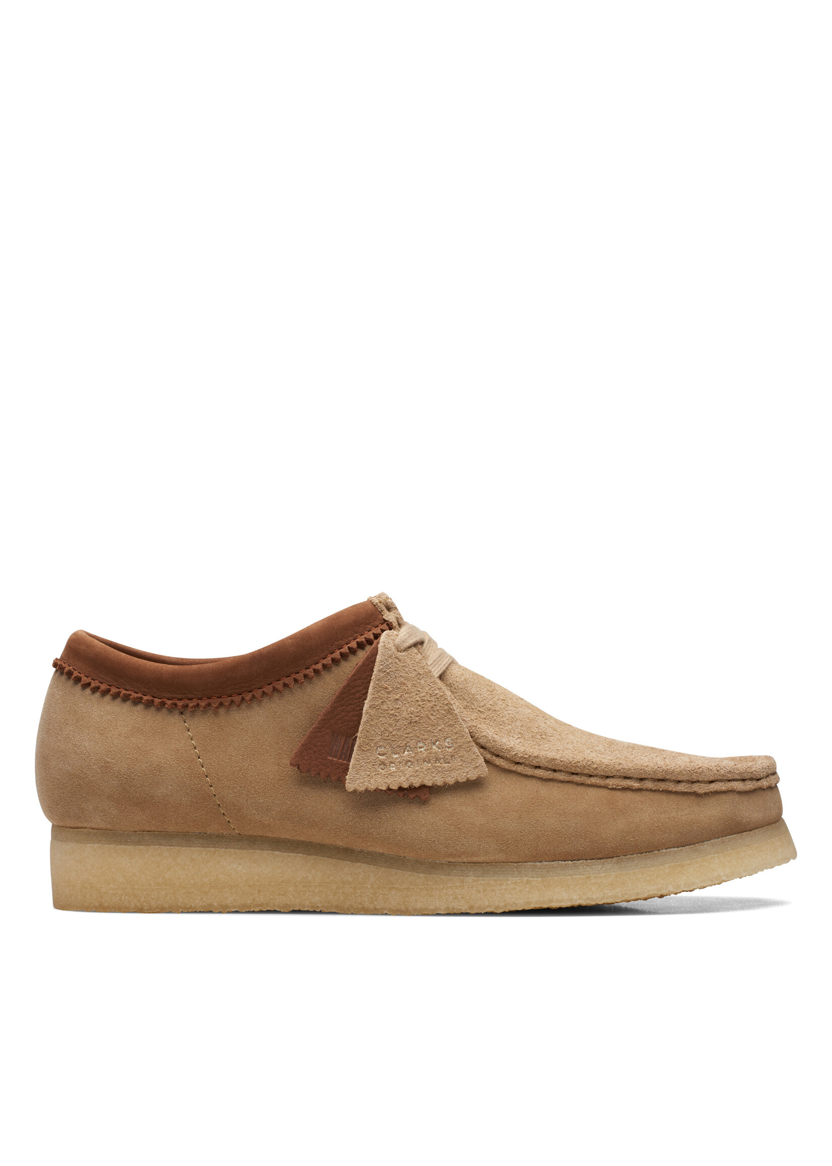 Clarks Mens Originals Icon Wallabee Sandstone Combi Beige | 26170538