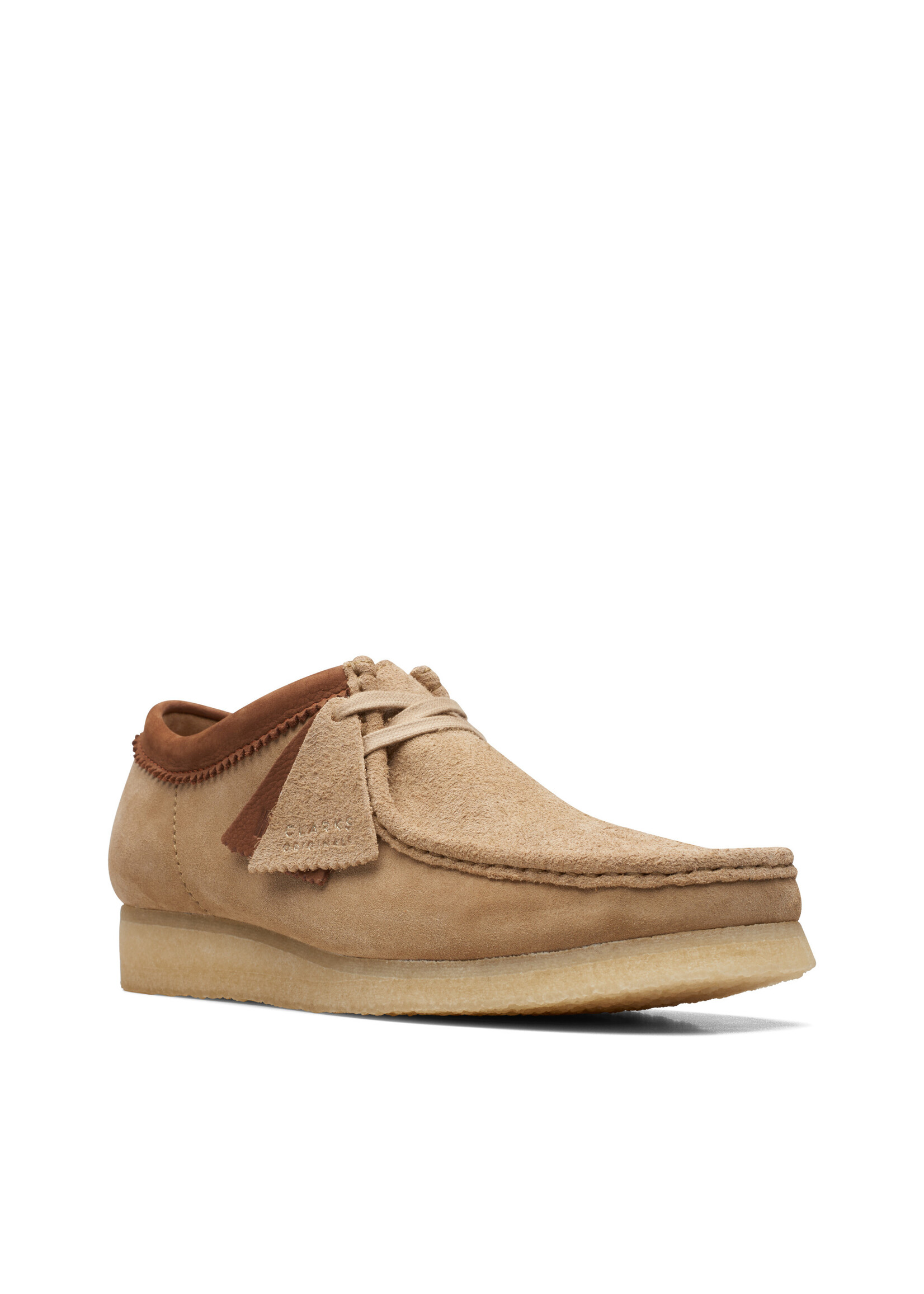 Clarks Mens Originals Icon Wallabee Sandstone Combi Beige | 26170538