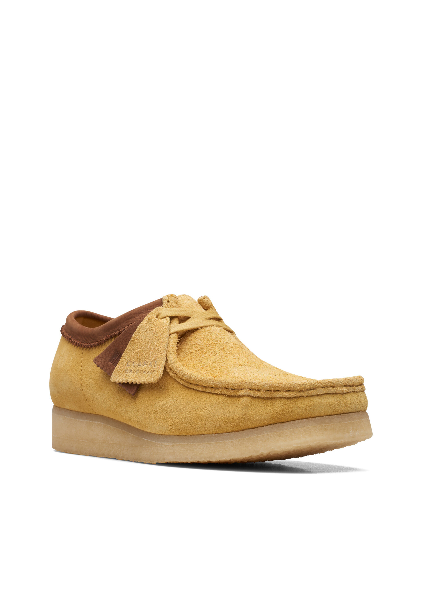 Clarks Mens Originals Icon Wallabee Yellow Combi | 26170536