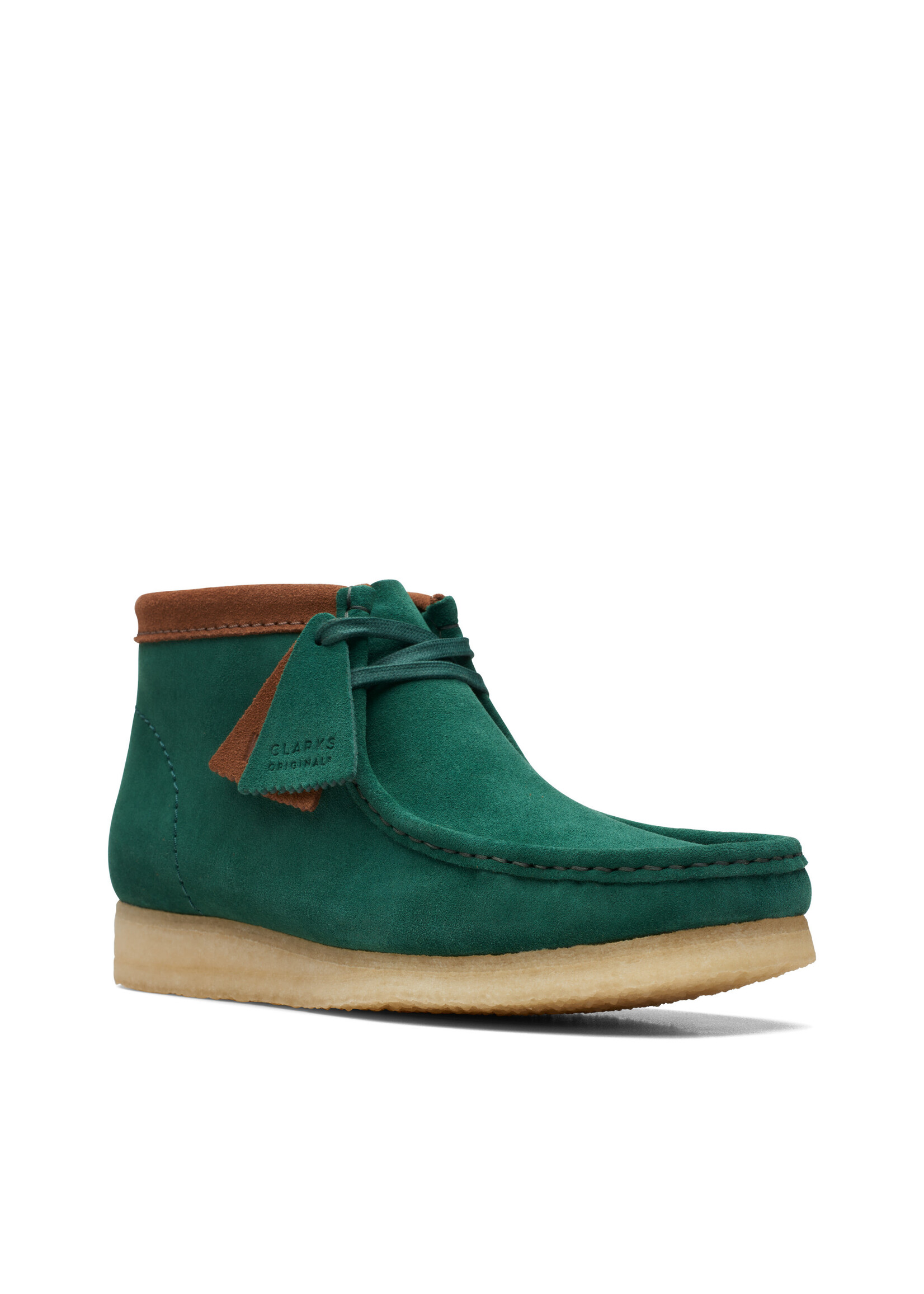 Clarks Mens Originals Iconic Wallabee Boot Dark Green 26172249