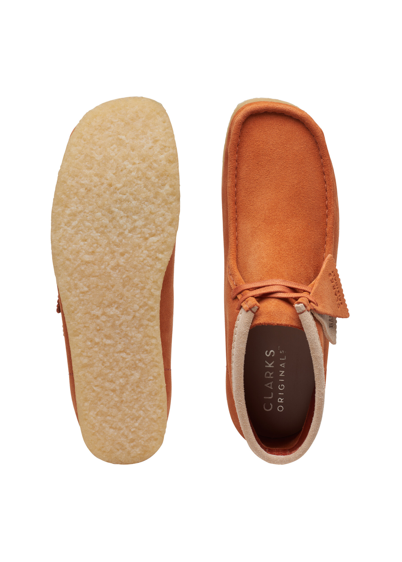 Clarks Mens Originals Iconic Wallabee Boot Dark Tan Brown | 26172250