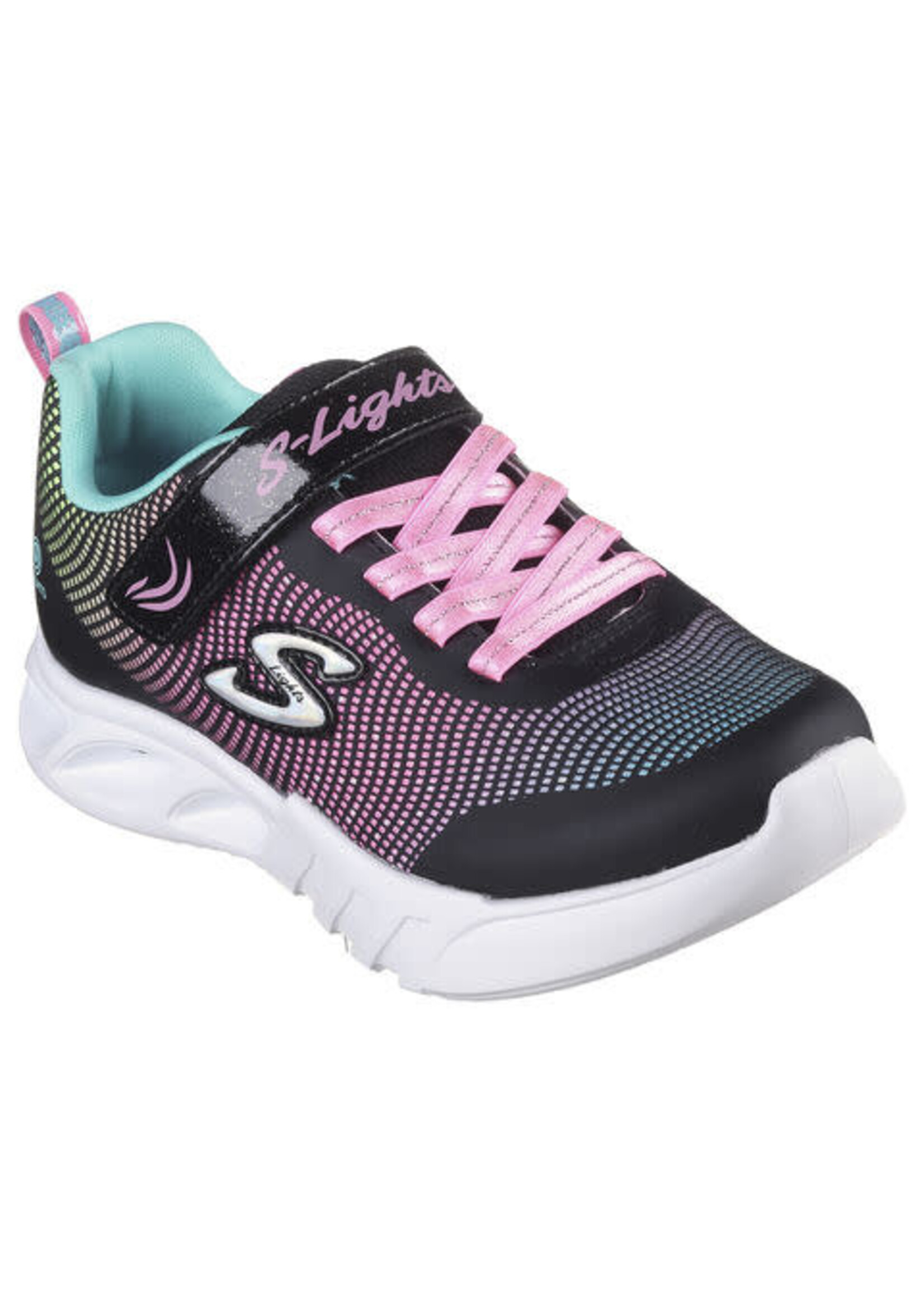 Skechers Girls Sport Lighted - S Lights: Flicker Flash 303700L/Black/Multi