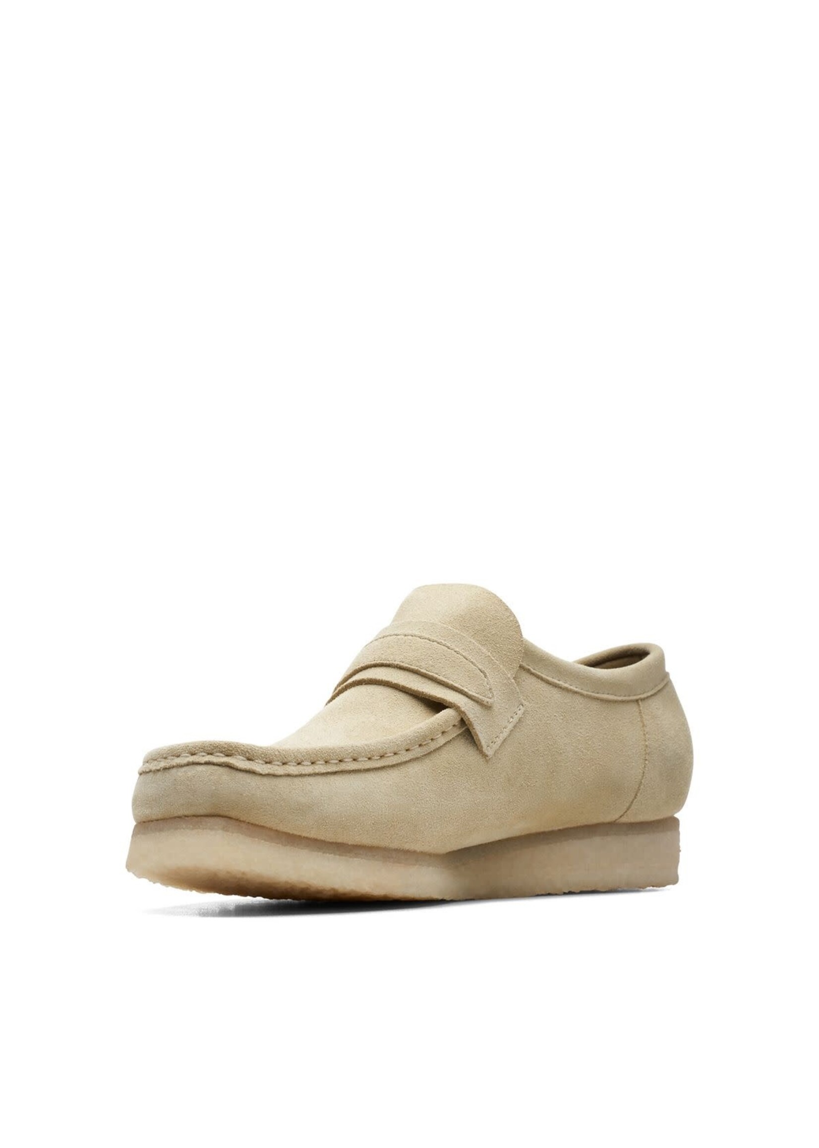 Clarks Mens Originals Wallabee  Loafer Shoes Maple Suede | 26172504