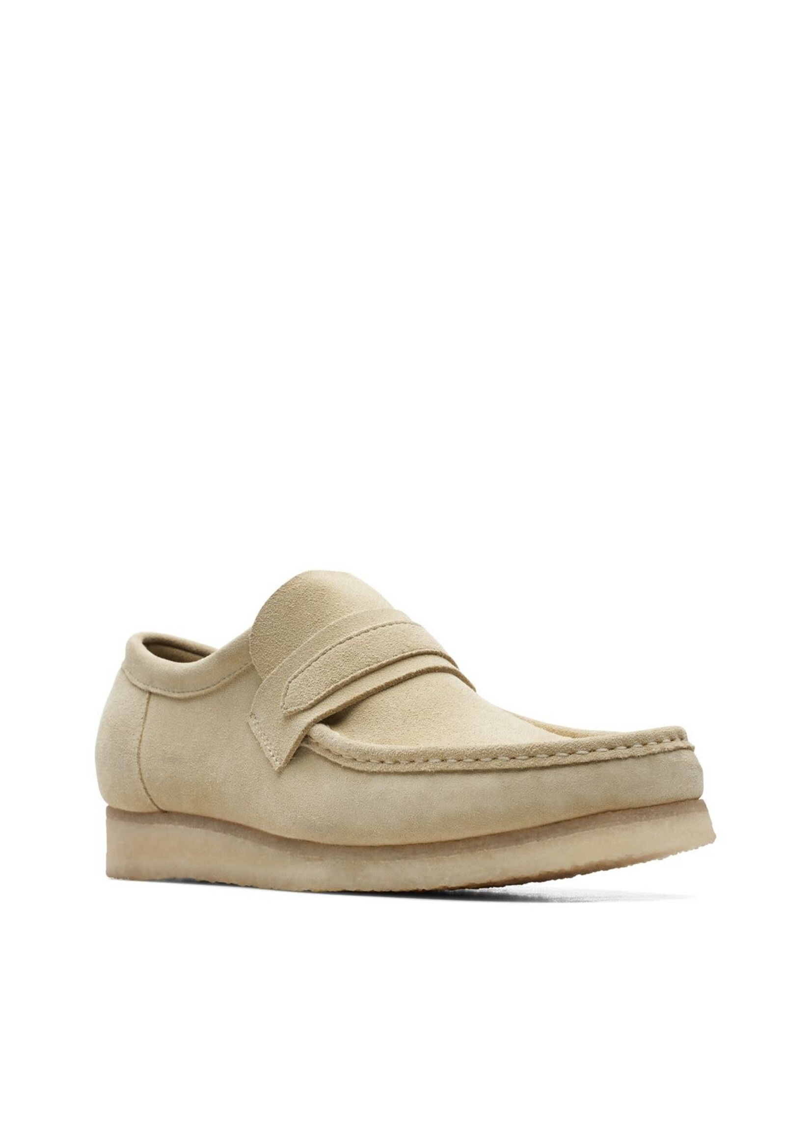 Clarks Mens Originals Wallabee  Loafer Shoes Maple Suede | 26172504