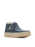 Clarks Mens Originals Icon Wallabee Cup Boot Blue Nubuck 26171091