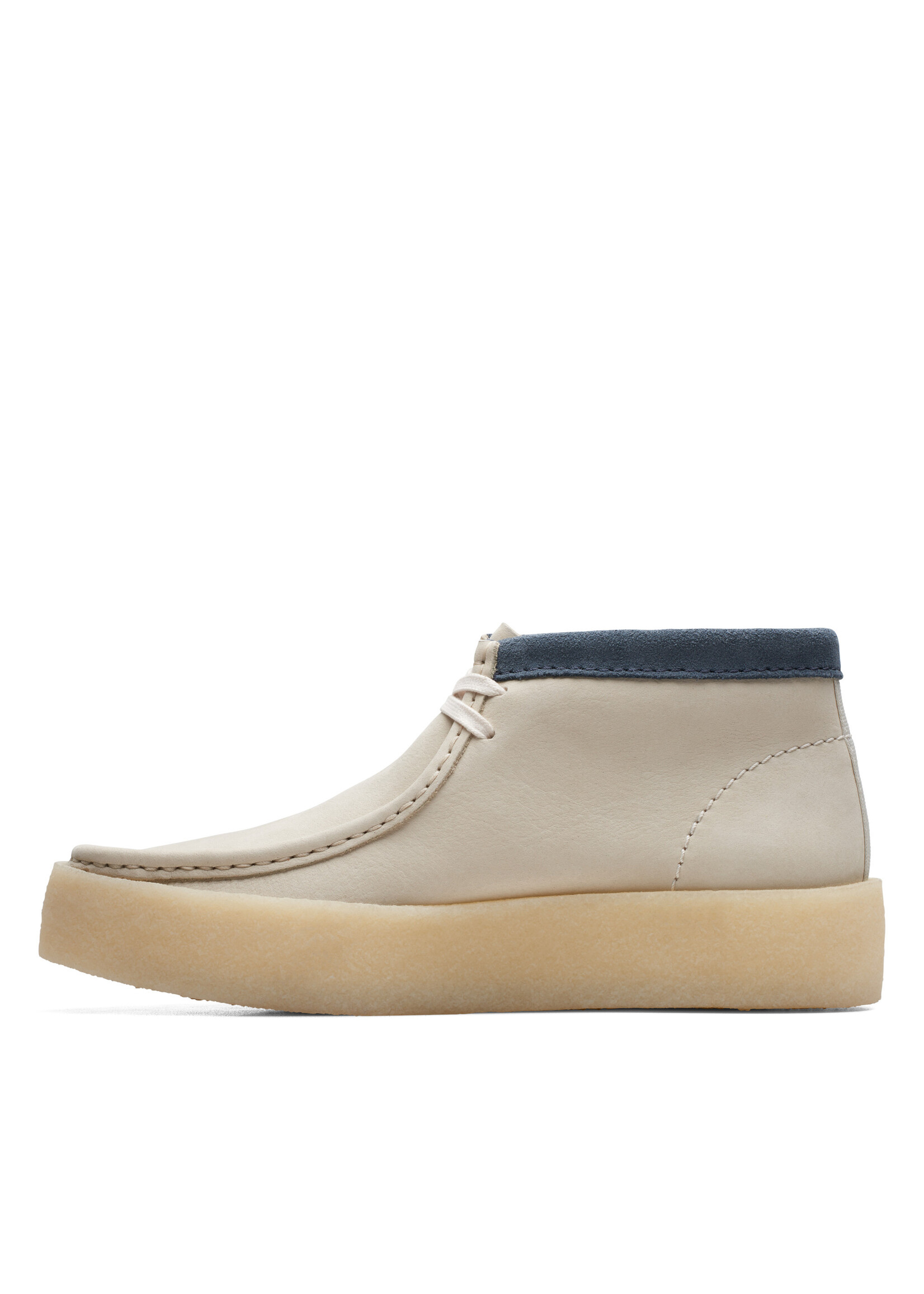 Clarks Mens Originals Icon Wallabee Cup Boot White Nubuck 26171090