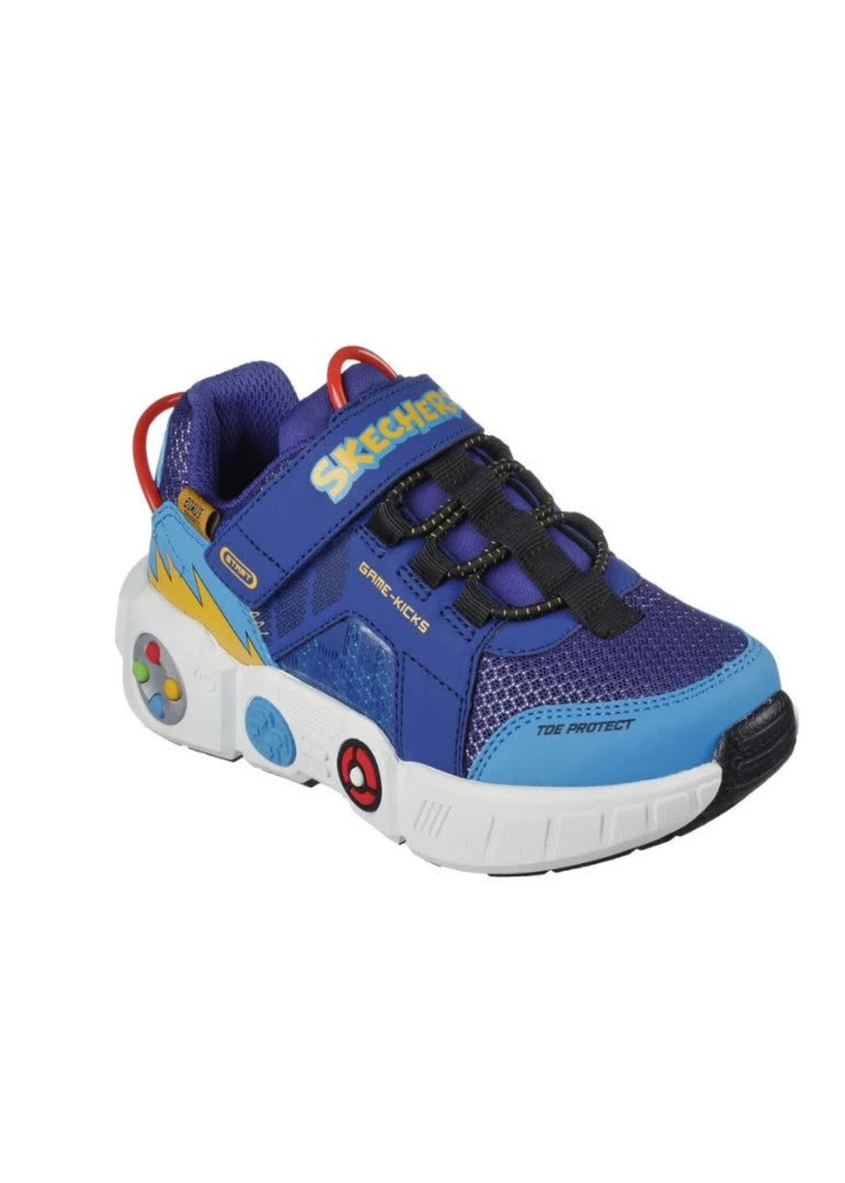 Skechers Boys Machine Washable Gametronix 402260L Royal /Multi