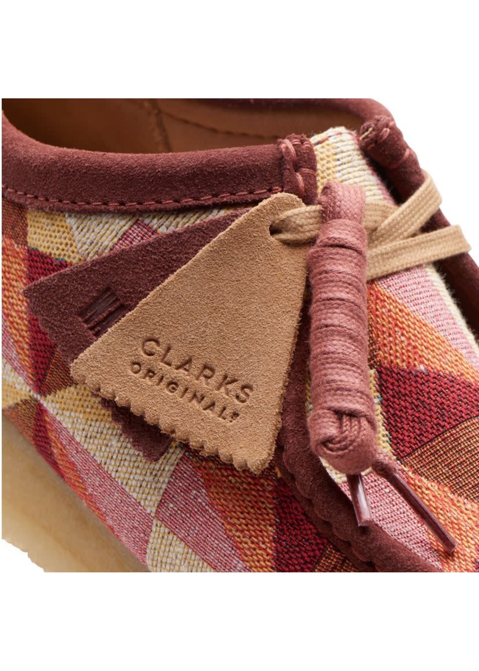 Clarks Wallabee Mens Originals Shoes Style # 26172248 Yellow Multi Textile
