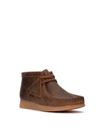 Clarks Older Boys Wallabee Boot O Beeswax Brown Leather 26168134/26142137 (Unisex-child)