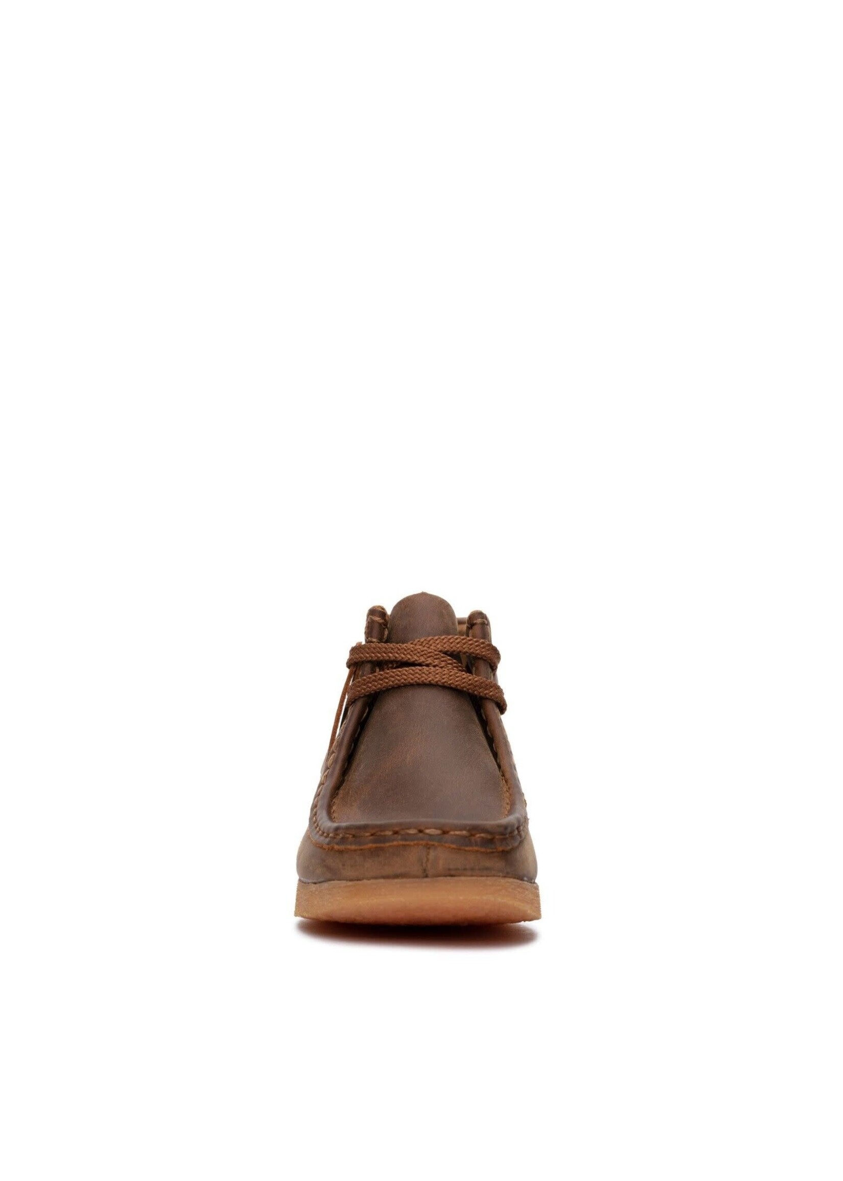Clarks Older Boys Wallabee Boot O Beeswax Brown Leather 26168134/26142137 (Unisex-child)
