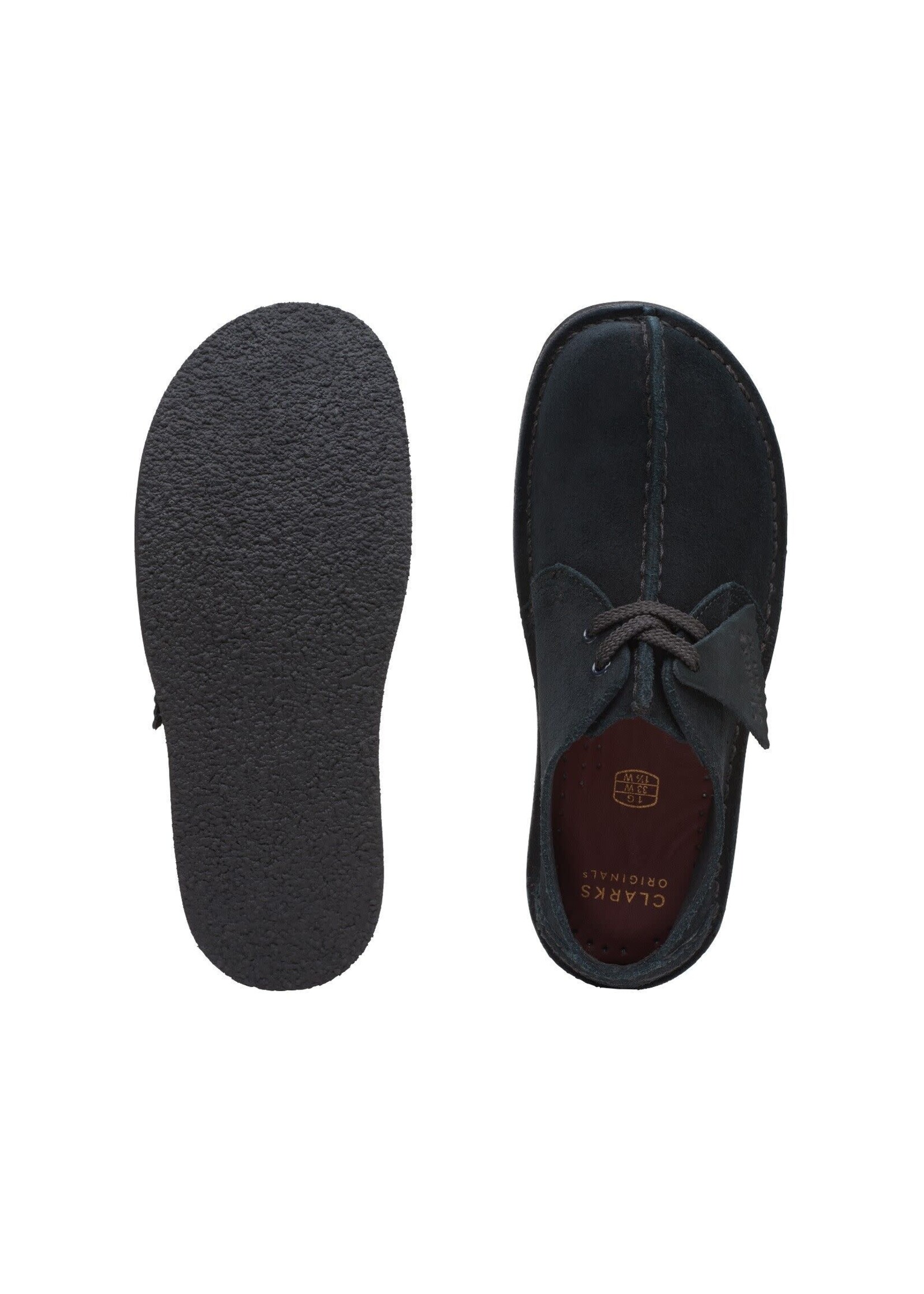 Clarks Older Boys Desert Trek O Black Suede 26168046 (Unisex)