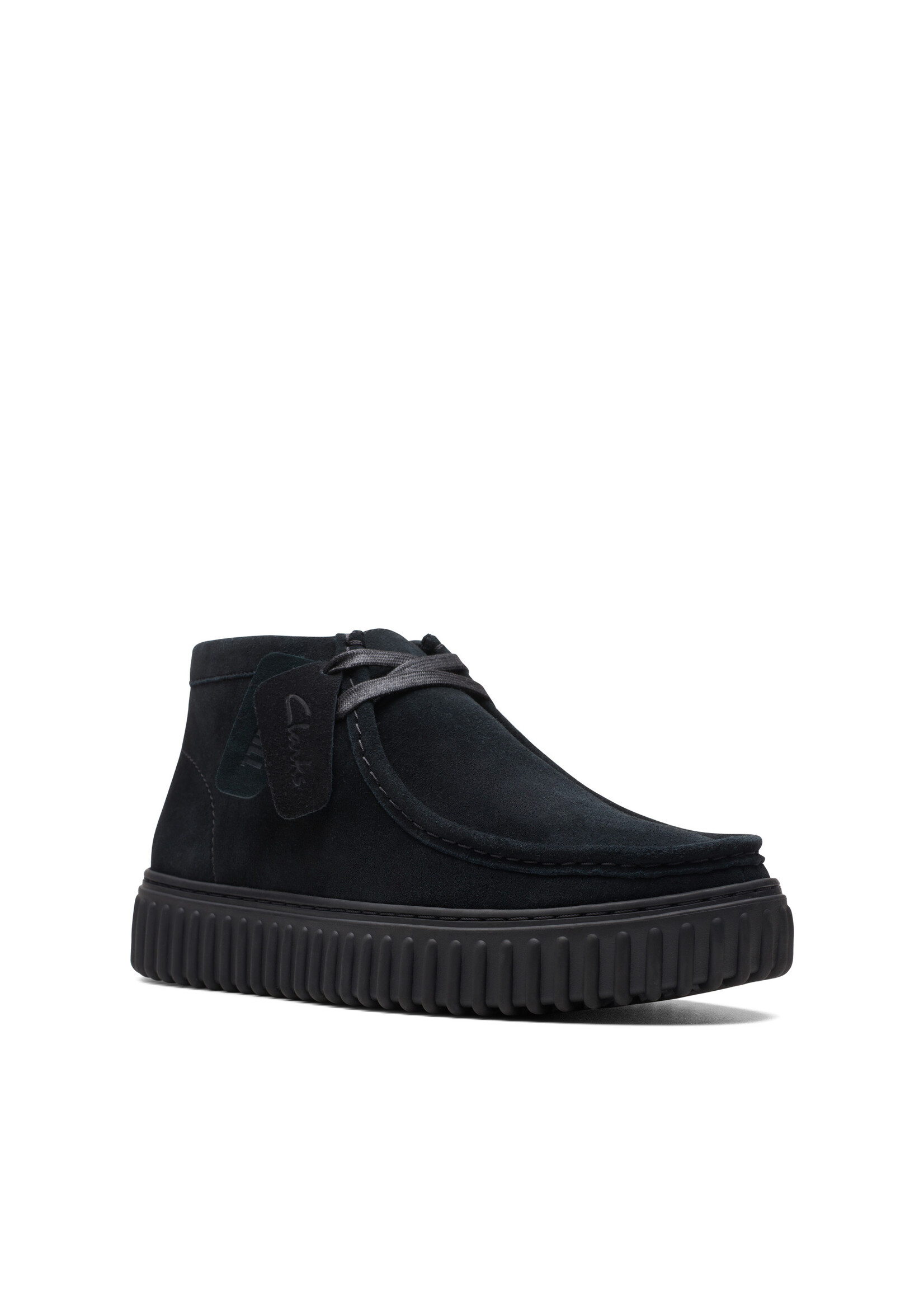 Clarks Men's Torhill Hi Black Suede | 26173664