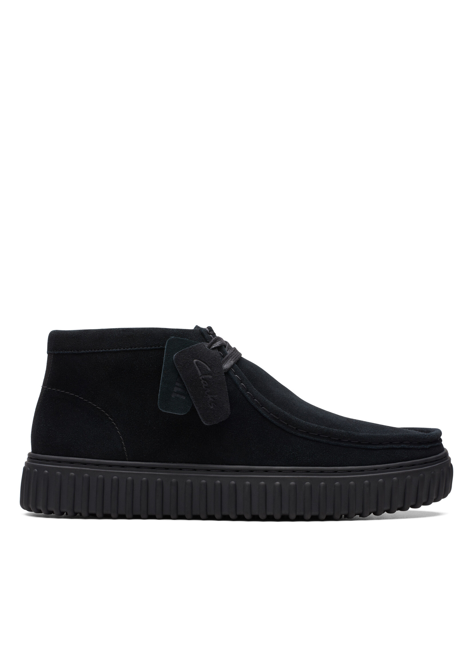 Clarks Men's Torhill Hi Black Suede | 26173664