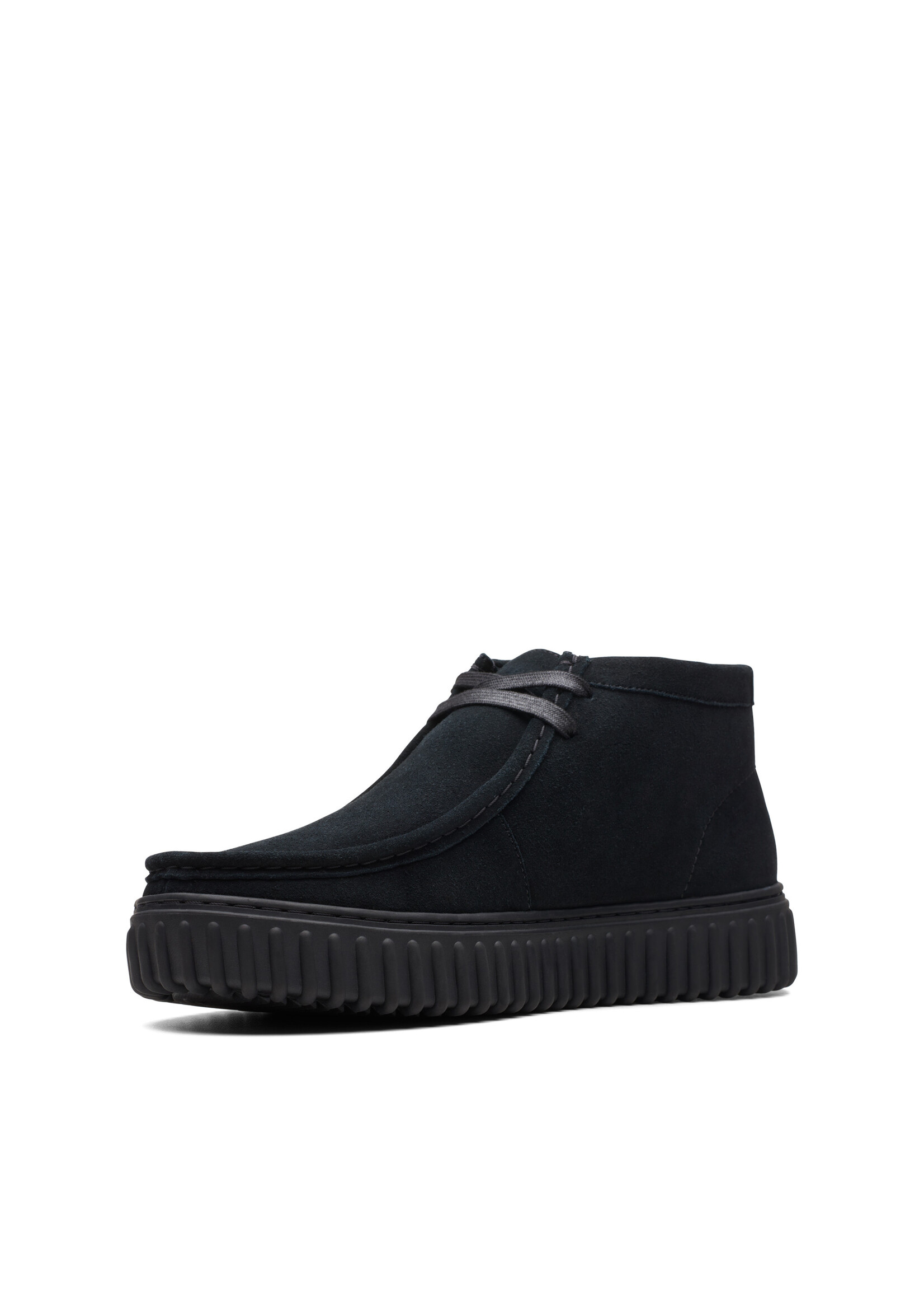 Clarks Men's Torhill Hi Black Suede | 26173664