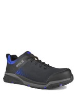 STC FOOTWEAR Mens Safety Trainer, Black & Blue –  STC Athletic Metal Free Lightweight Work Shoes S29029 -16