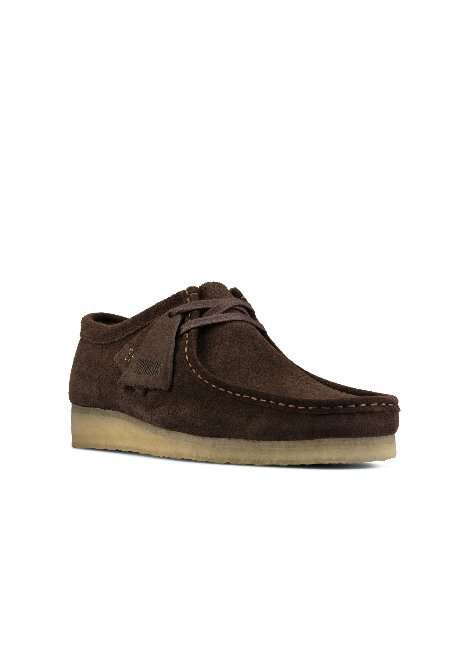 Clarks Wallabee Mens Originals Shoes Dark Brown Suede | 26156606