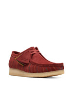 Clarks Wallabee Mens Originals Shoes Burgundy Combi Red | 26174512