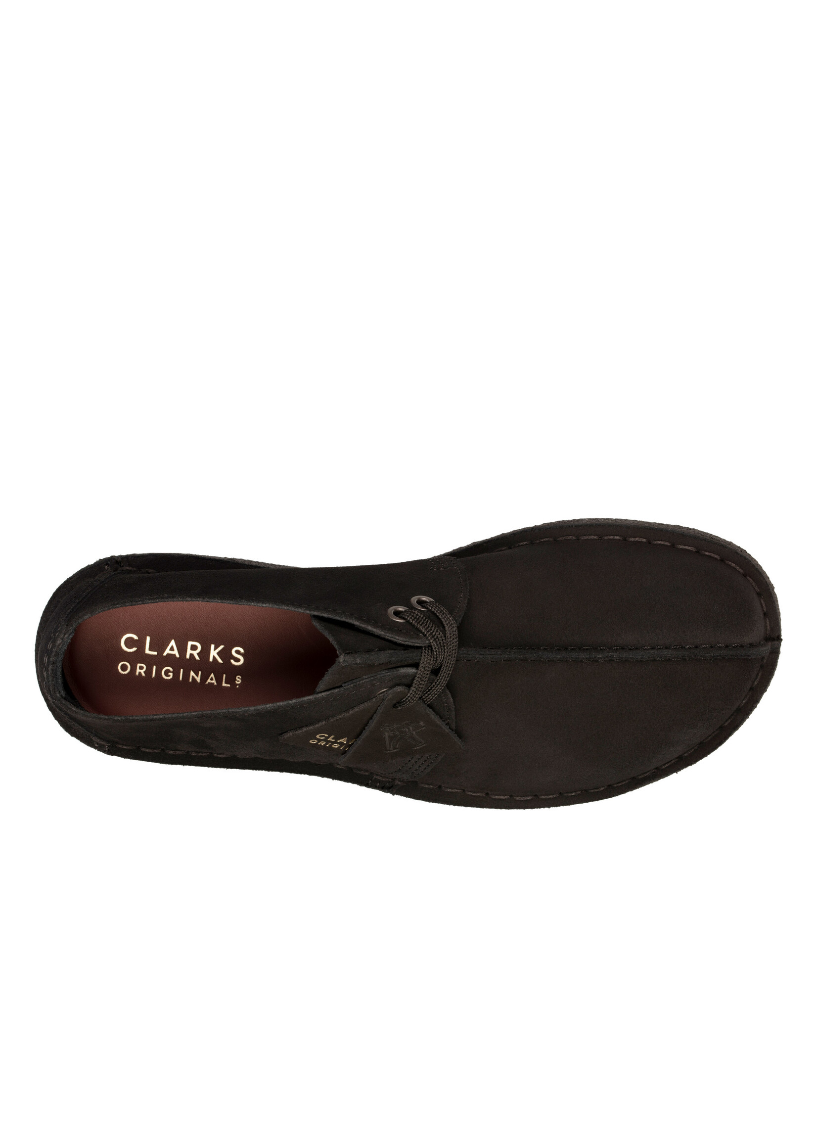 Clarks Mens Desert Trek Black Suede 26155486