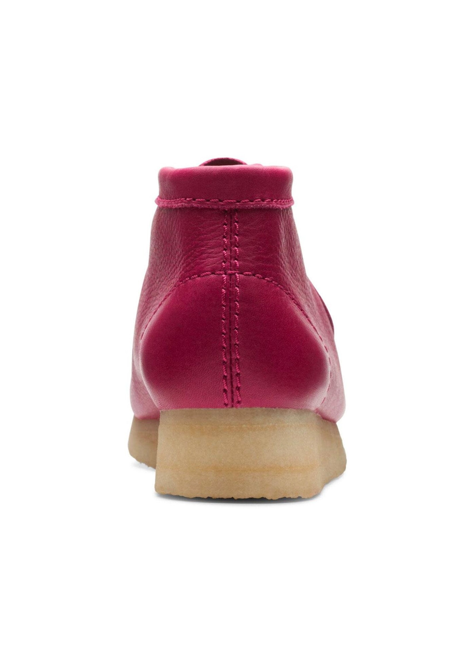 Clarks Womens Originals Icon Wallabee Boot Berry leather 26173235
