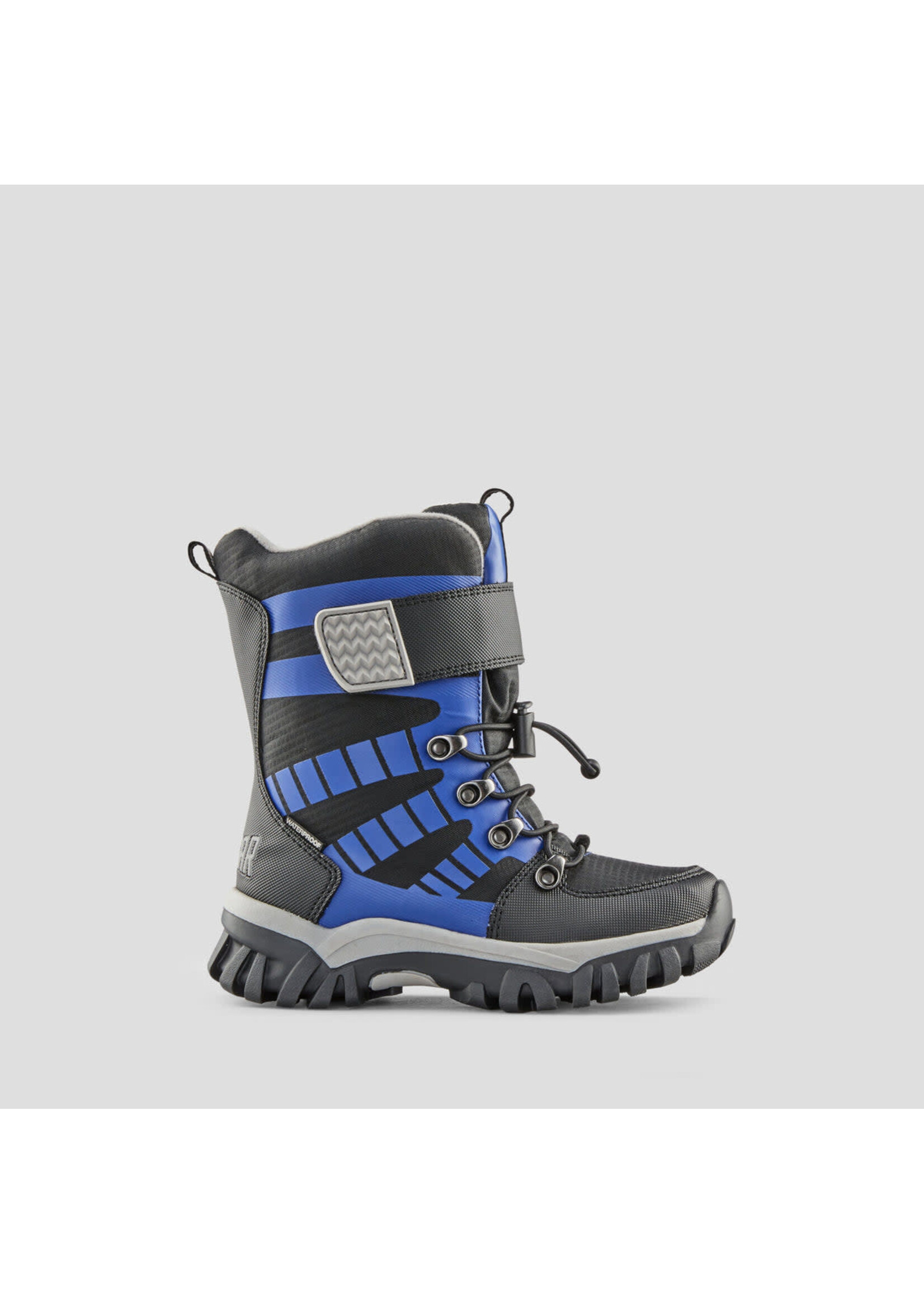 Cougar Tango Nylon Waterproof Winter Boot (Youth+)Black-Electric Blue