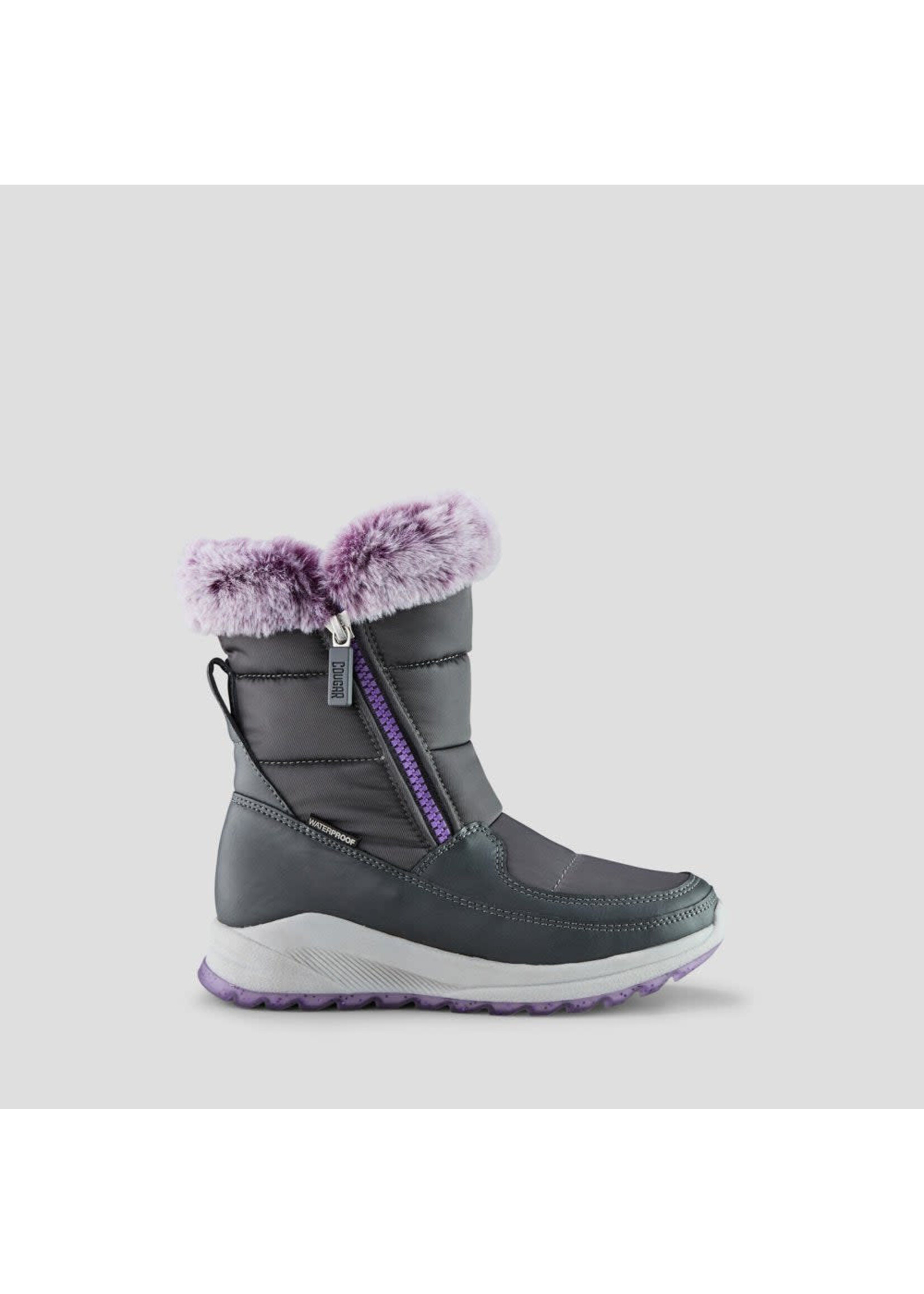 Cougar Starla Nylon Waterproof Winter Boot (Youth) Grey (Gray)