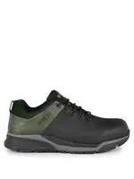 STC FOOTWEAR Mens Safety Trainer, Black/Green –  Athletic Metal Free Lightweight Work Shoes S29029 -19
