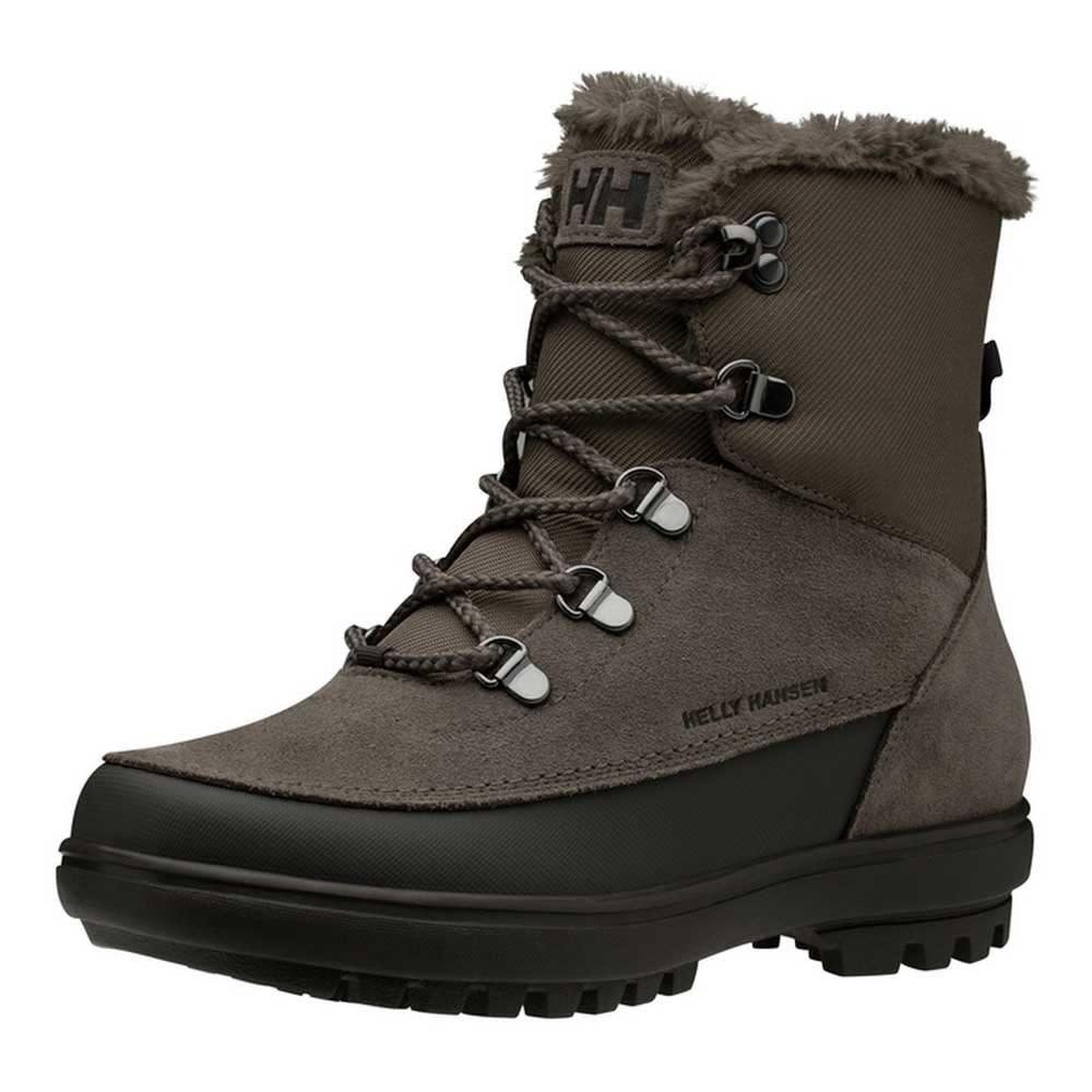 Helly Hansen Women s Sorrento Winter Boots Mid Top Waterproof 11652 709 Bungee Cord Esspresso Brown SHOE PLUS Low Prices Express Shipping 100s of Items to Choose From