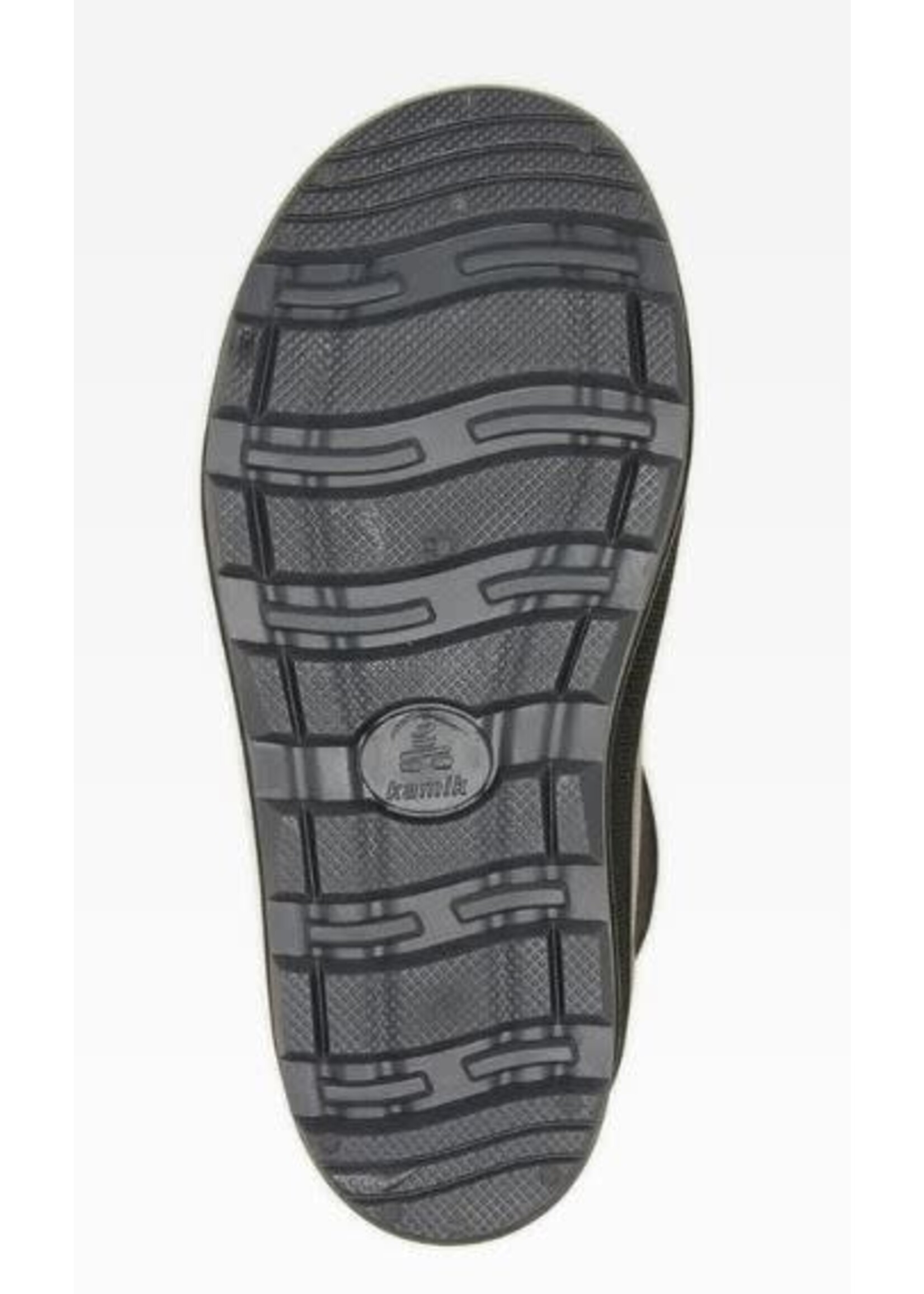 the Kamik Store Waterproof The Kid's TIMBER Print Rain Boots Comfortable down to -20°C Charcoal/Black