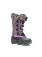 the Kamik Store Waterproof Insulated  Girls Winter Boot The Snowgypsy 4/SnowAngel Charcoal/Orchid