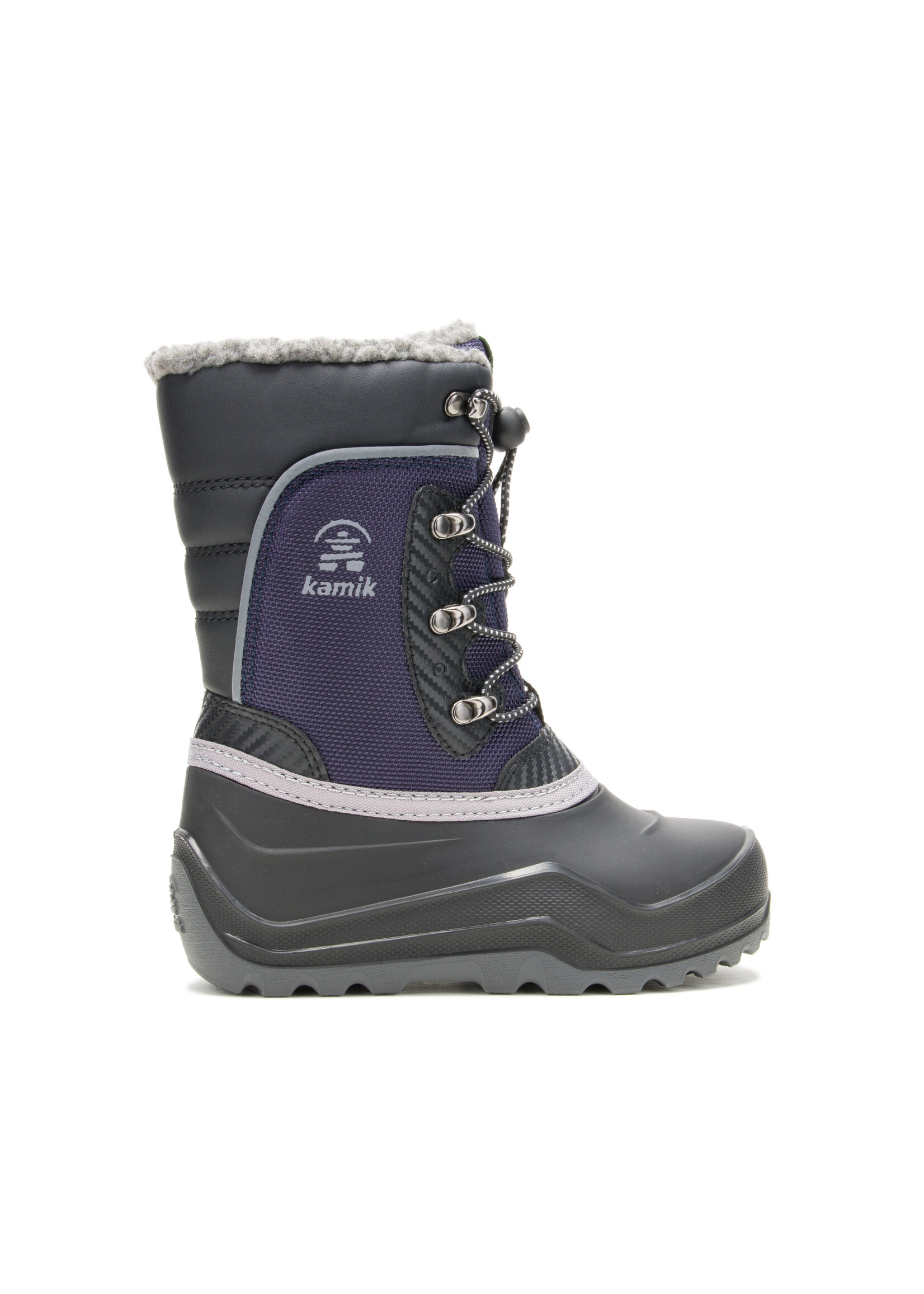 the Kamik Store Waterproof Insulated  Boys Winter Boot Luke 4 Cold Weather Boot (Little Kid/Big Kid/Youth) Navy Blue