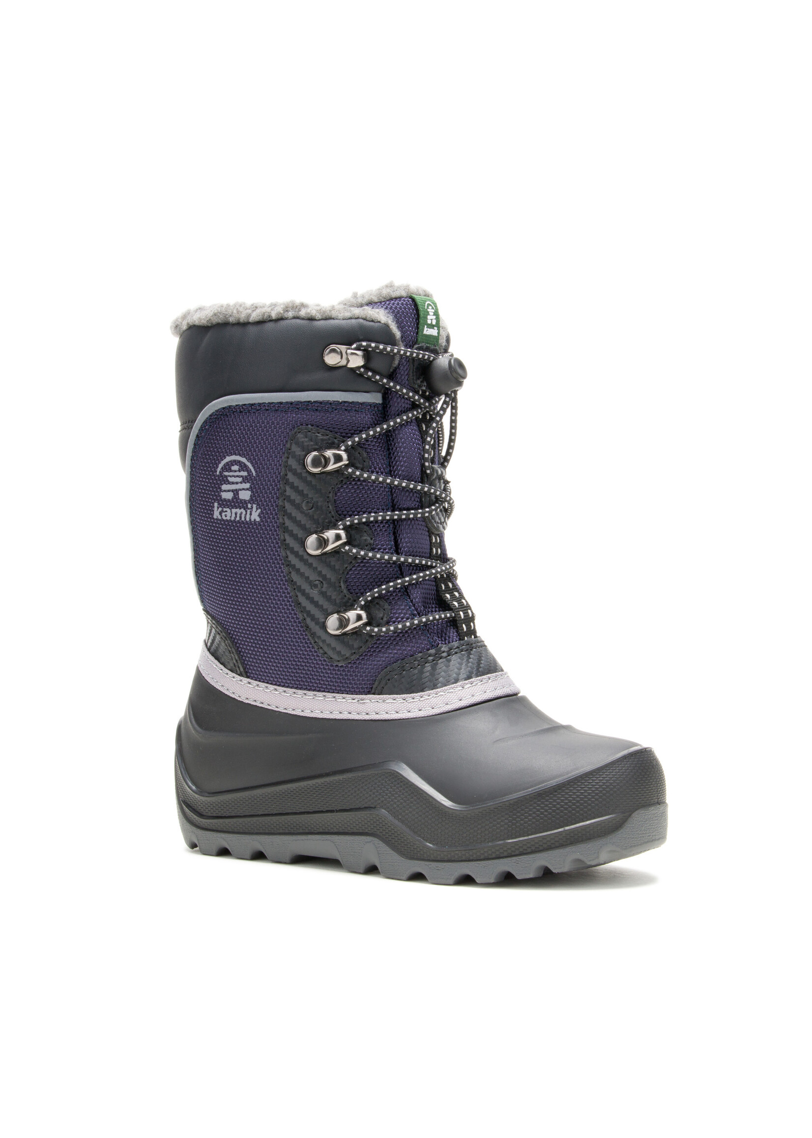 the Kamik Store Waterproof Insulated  Boys Winter Boot Luke 4 Cold Weather Boot (Little Kid/Big Kid/Youth) Navy Blue