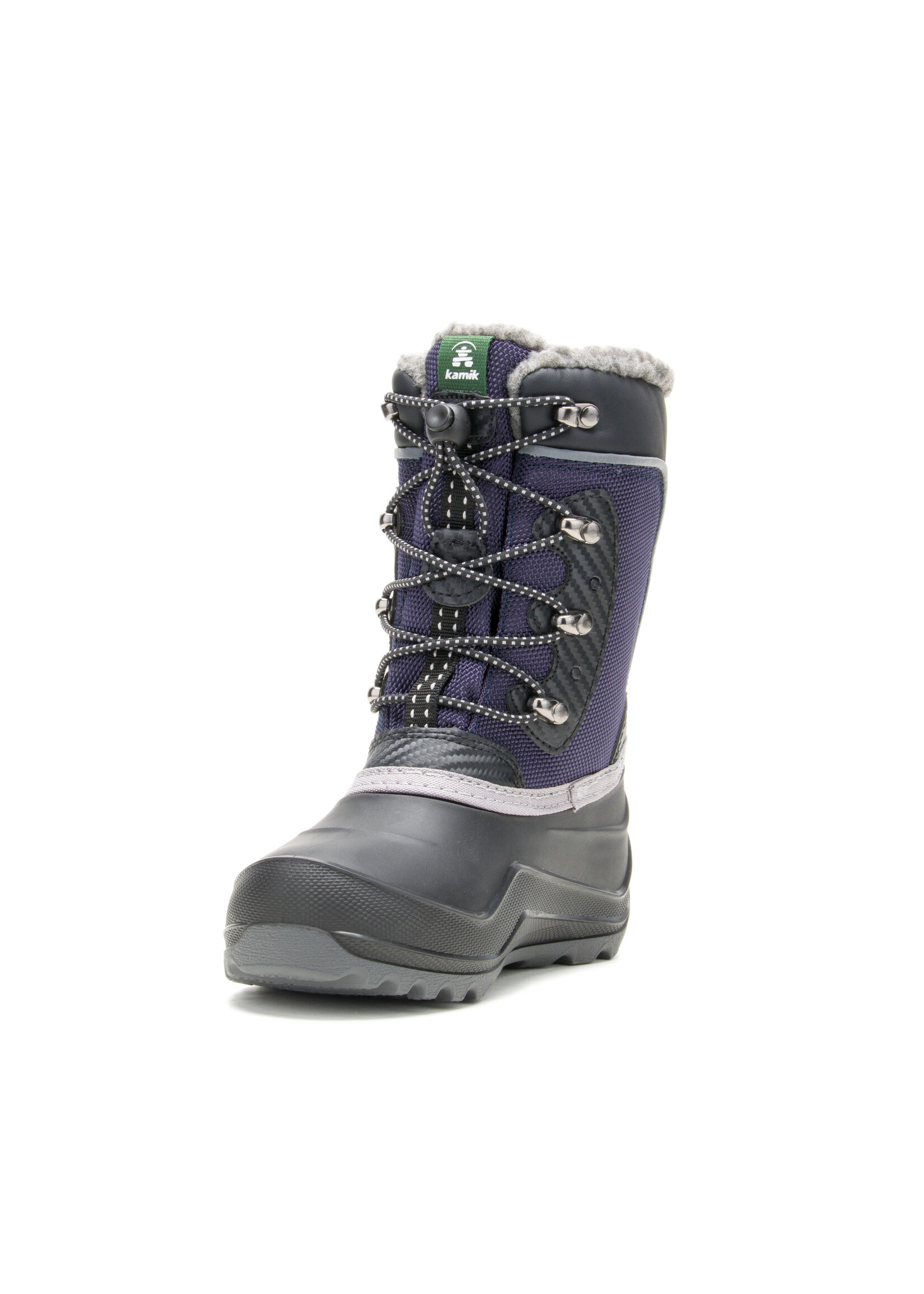the Kamik Store Waterproof Insulated  Boys Winter Boot Luke 4 Cold Weather Boot (Little Kid/Big Kid/Youth) Navy Blue