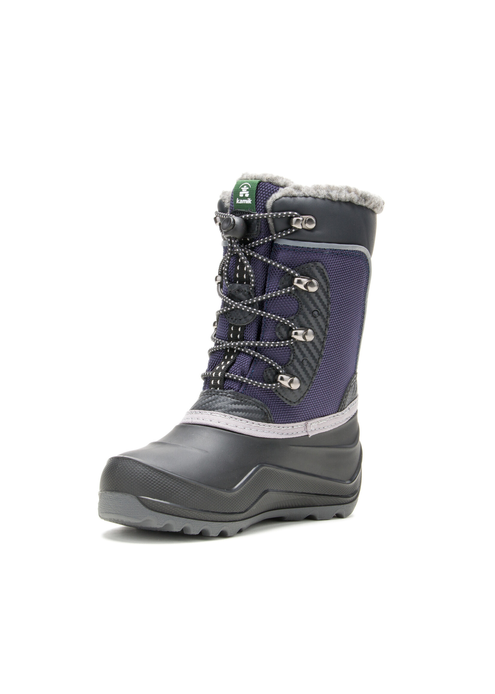 the Kamik Store Waterproof Insulated  Boys Winter Boot Luke 4 Cold Weather Boot (Little Kid/Big Kid/Youth) Navy Blue
