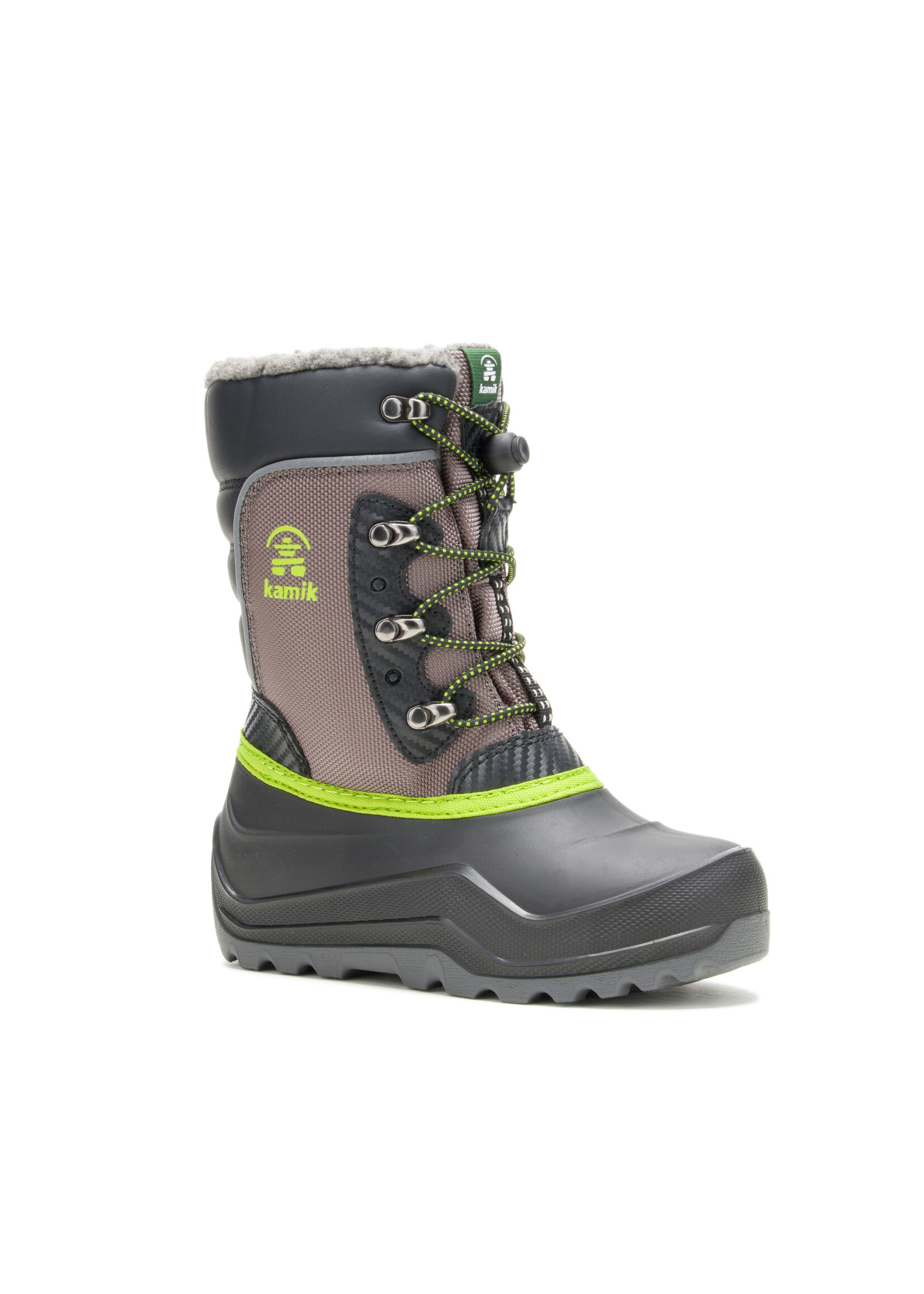 the Kamik Store Waterproof Insulated  Boys Winter Boot Luke 4 Cold Weather Boot (Little Kid/Big Kid/Youth)Charcoal Grey