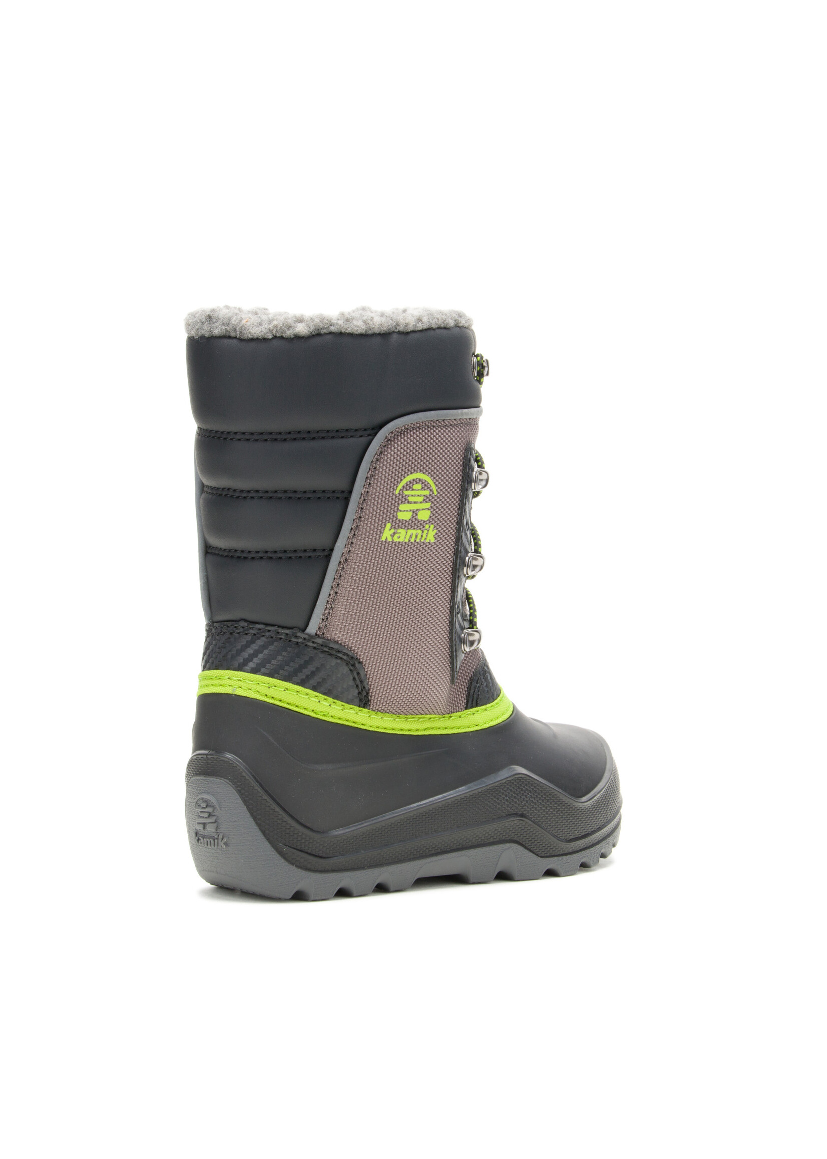 the Kamik Store Waterproof Insulated  Boys Winter Boot Luke 4 Cold Weather Boot (Little Kid/Big Kid/Youth)Charcoal Grey