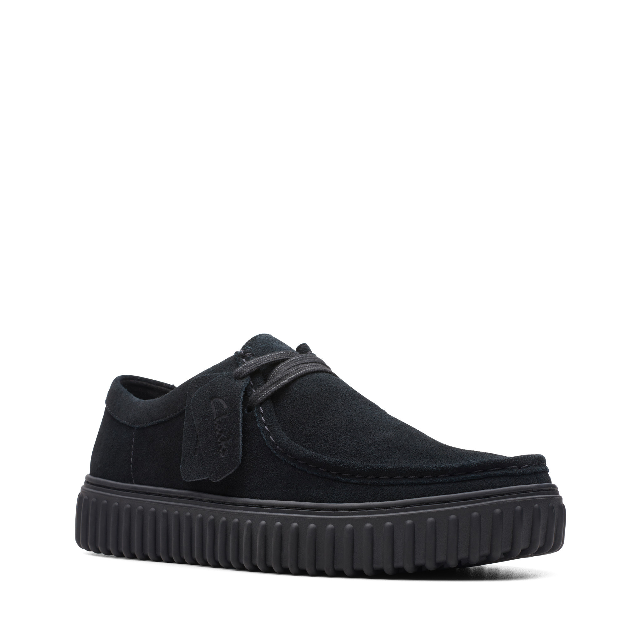 Clarks Mens Torhill Low Black Suede 26172019