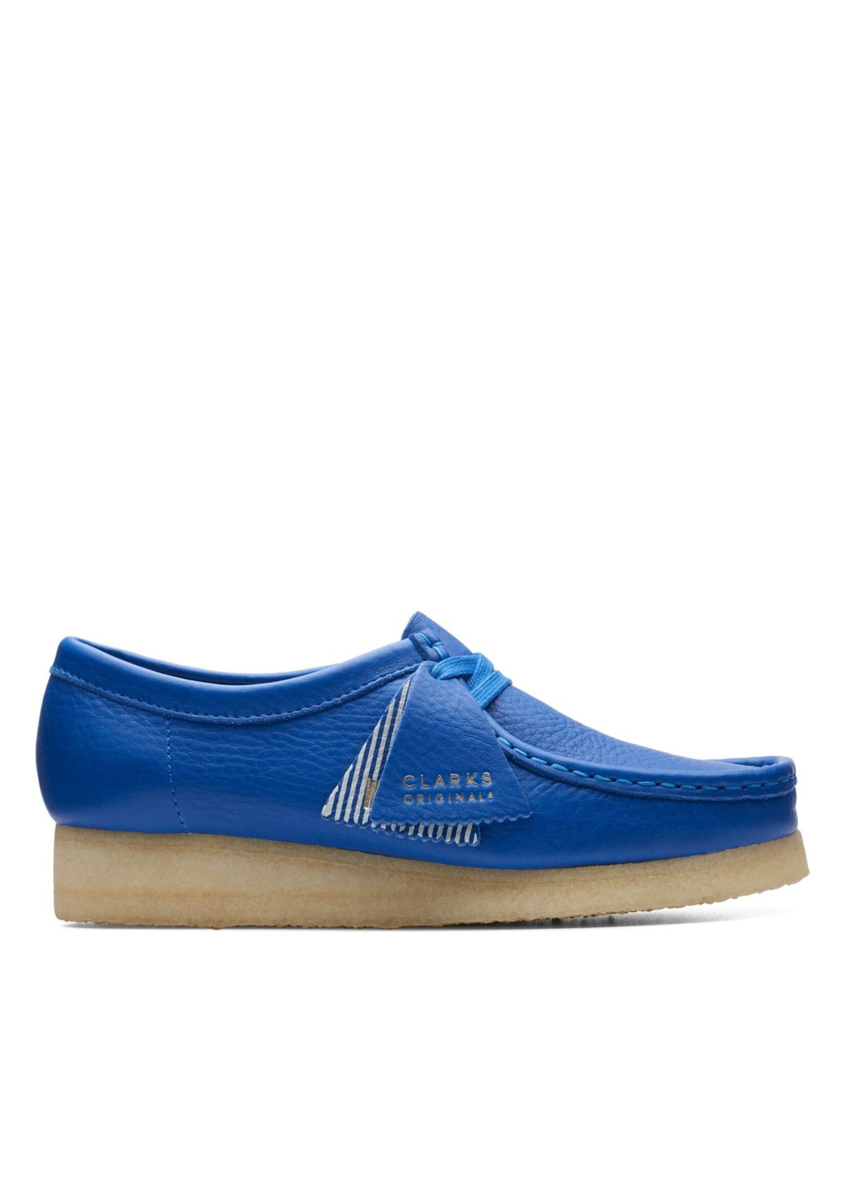 Clarks Clarks Womens Wallabee. Bright Blue Leather | 26174009