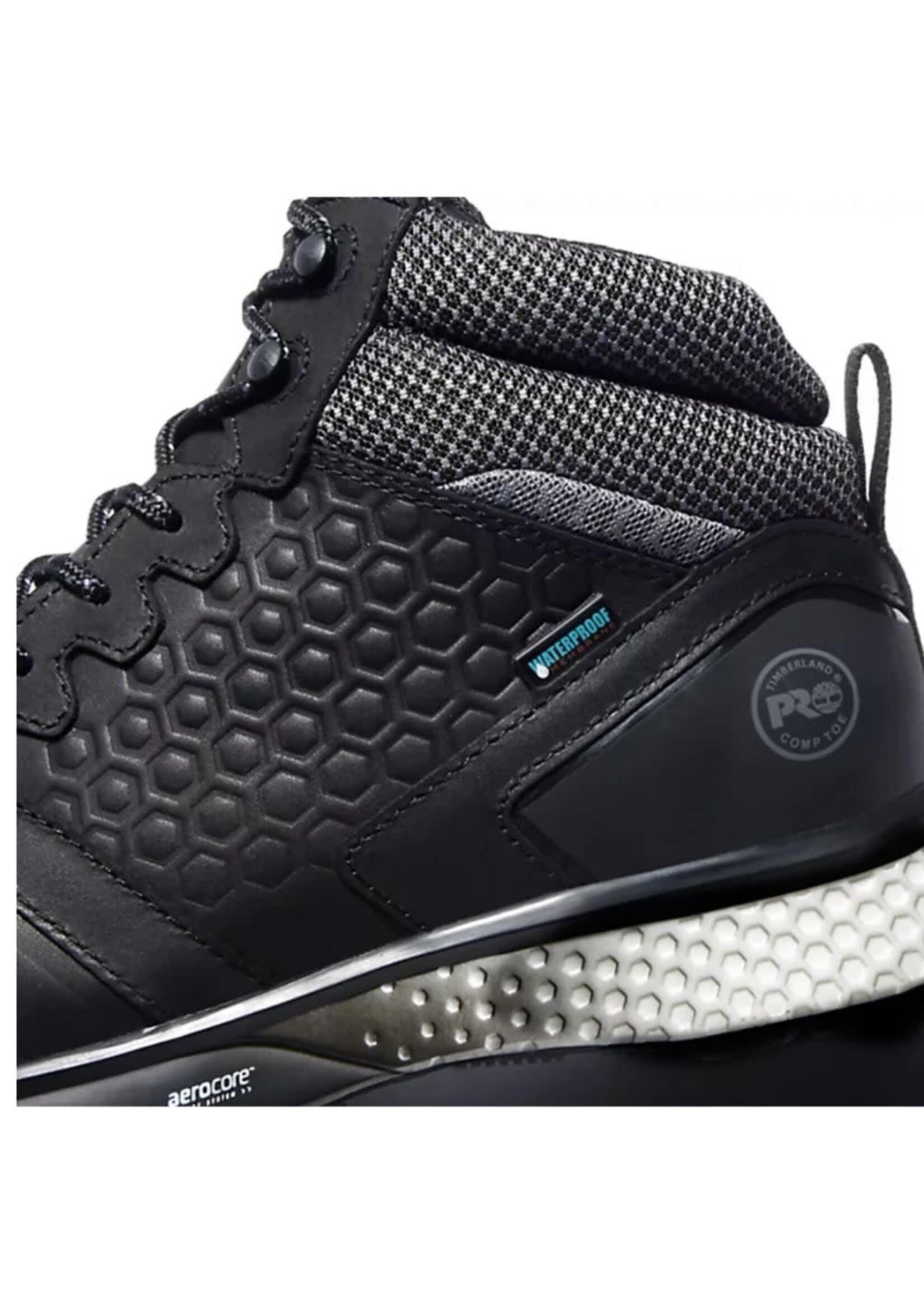 Timberland PRO Reaxion MID Men's WP Athletic Composite Toe Work Shoe A21R8 - Black/Grey