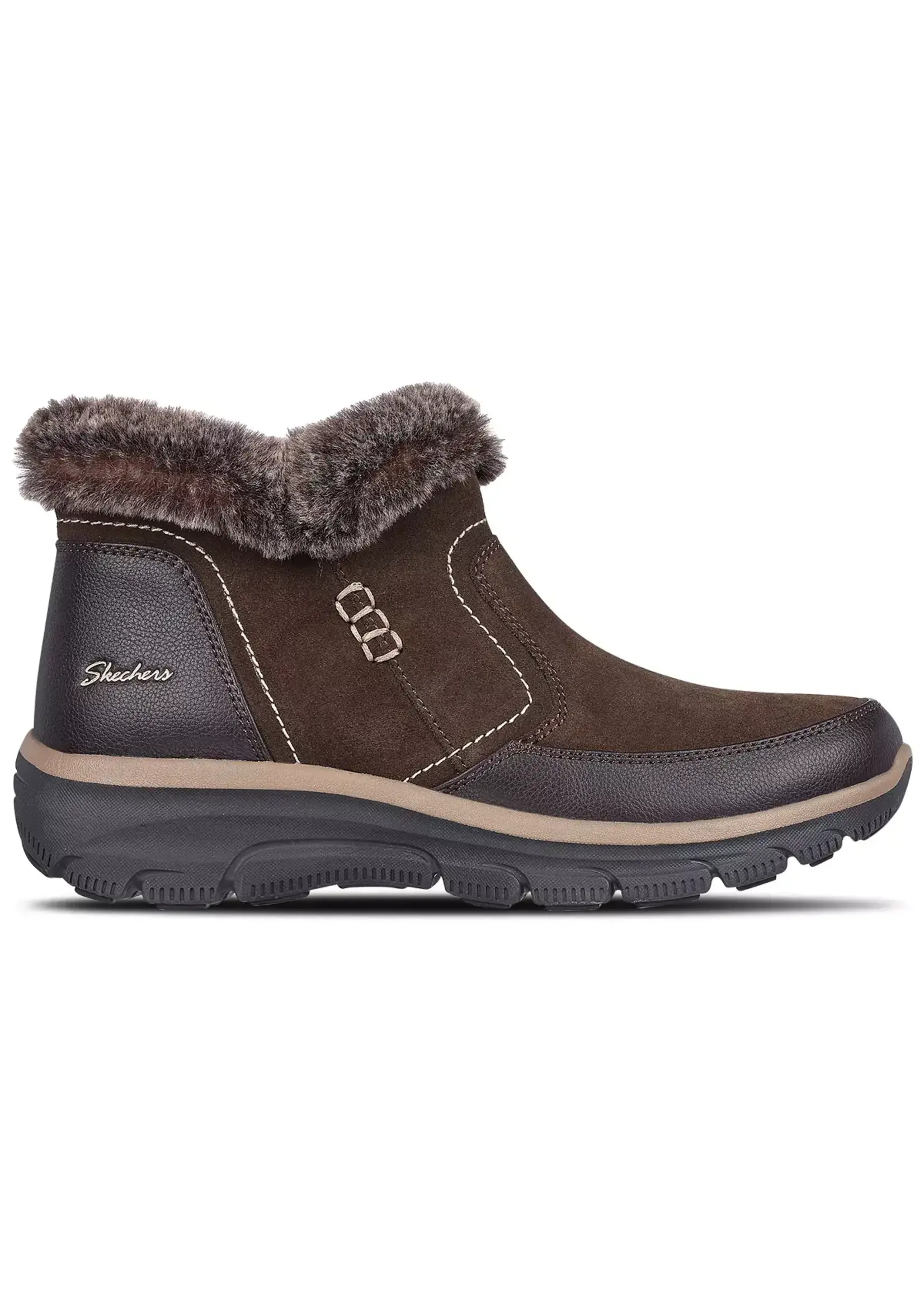 Skechers Women's Easy Going Warm Escape Fashion Boot Chocolate