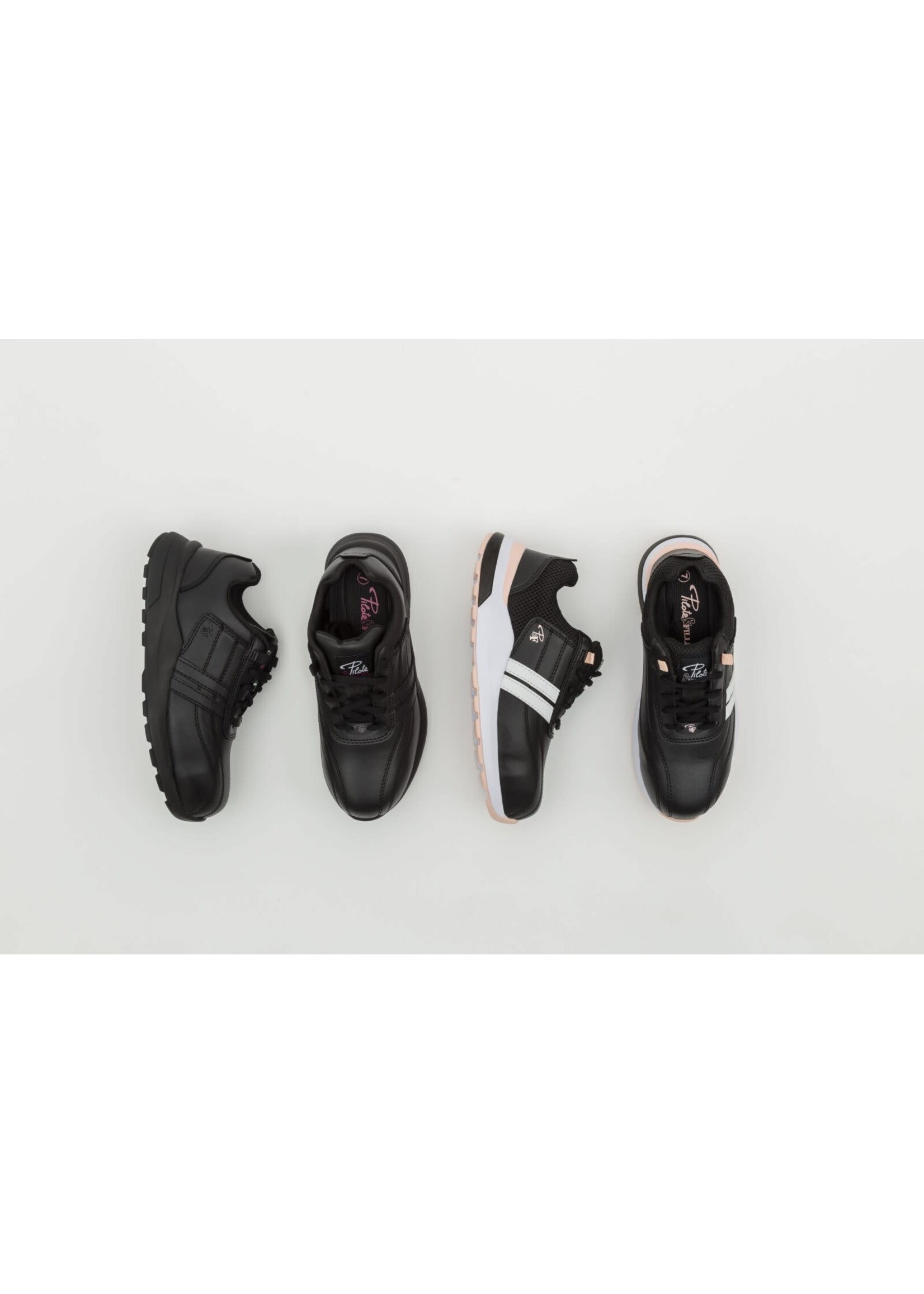 P&F Workwear CSA Approved Lightweight Safety Shoes for Women Removable Insoles Black | Slip Resistant PF630
