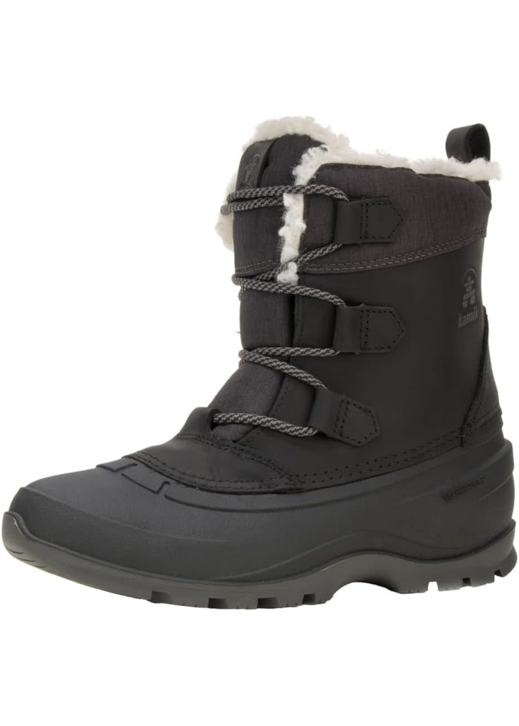 KAMIK Waterproof Insulated Women's Winter Boot Snowgem Lo Black