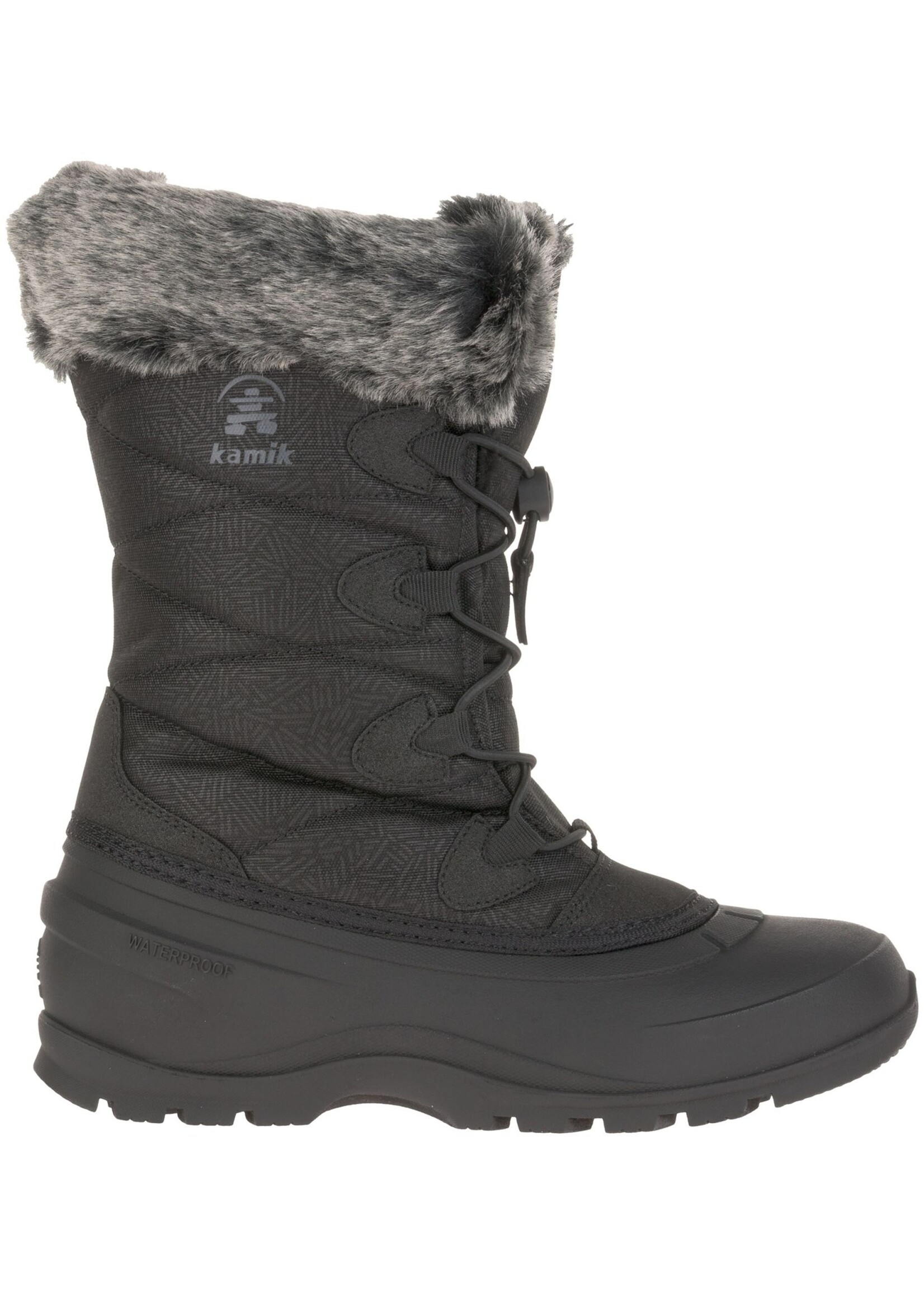 the Kamik Store Waterproof Insulated  Womens Winter Boot Momentum 3 Black