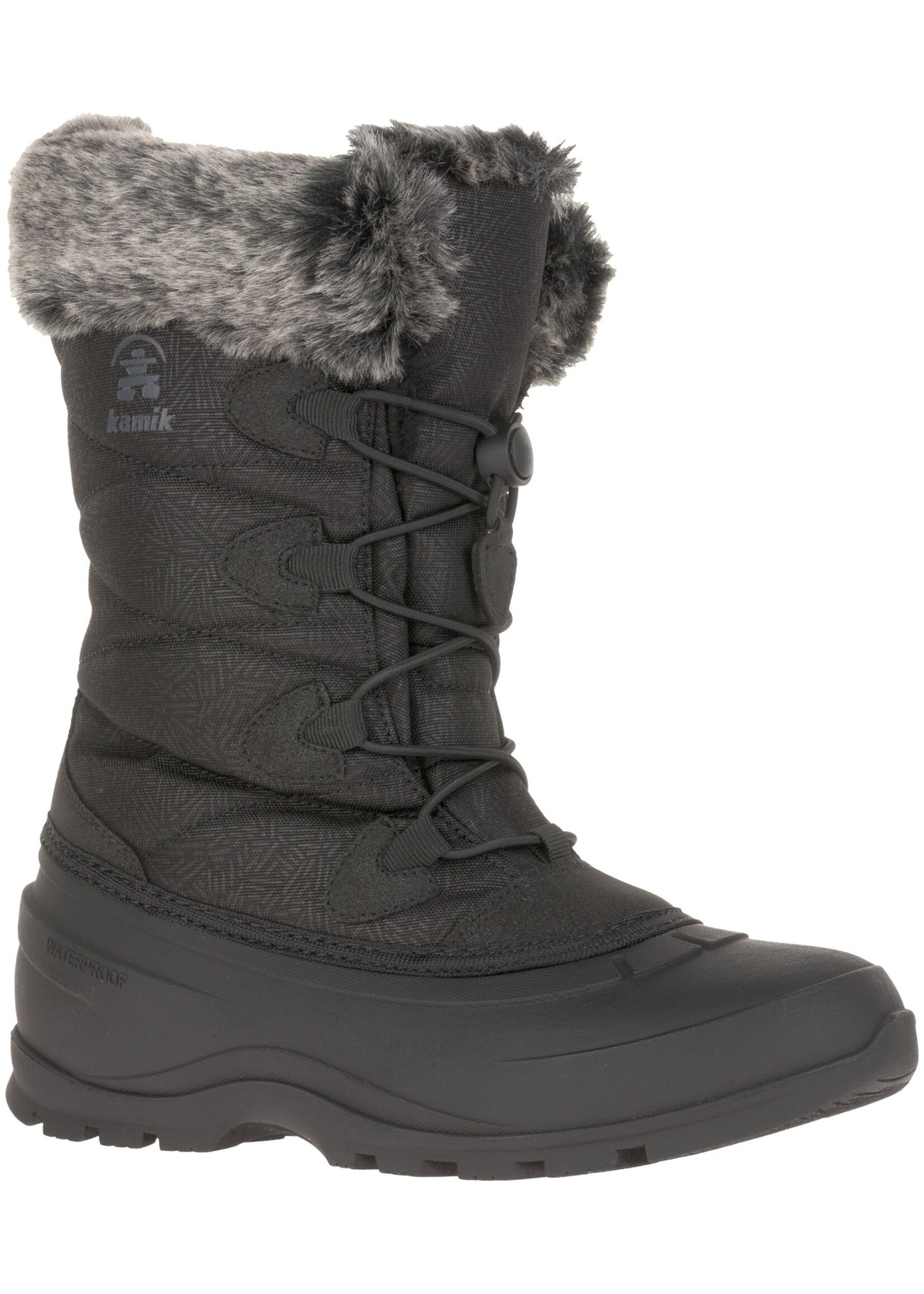 the Kamik Store Waterproof Insulated  Womens Winter Boot Momentum 3 Black