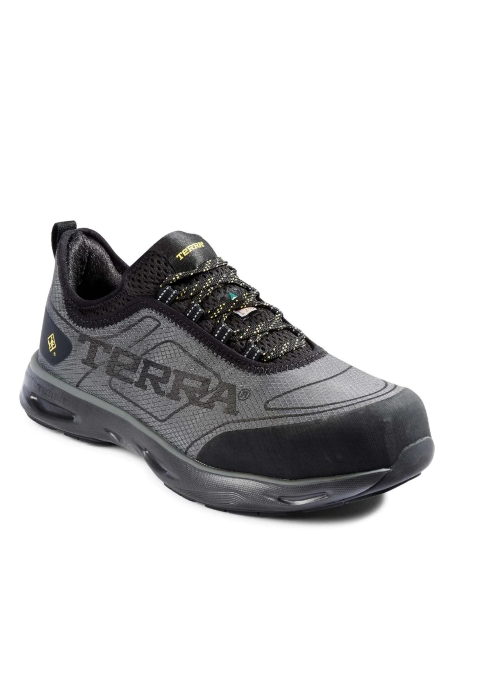 Terra Men's CSA Approved  Terra Lites Low Nano Composite Toe Athletic Safety Work Shoe Black/Grey