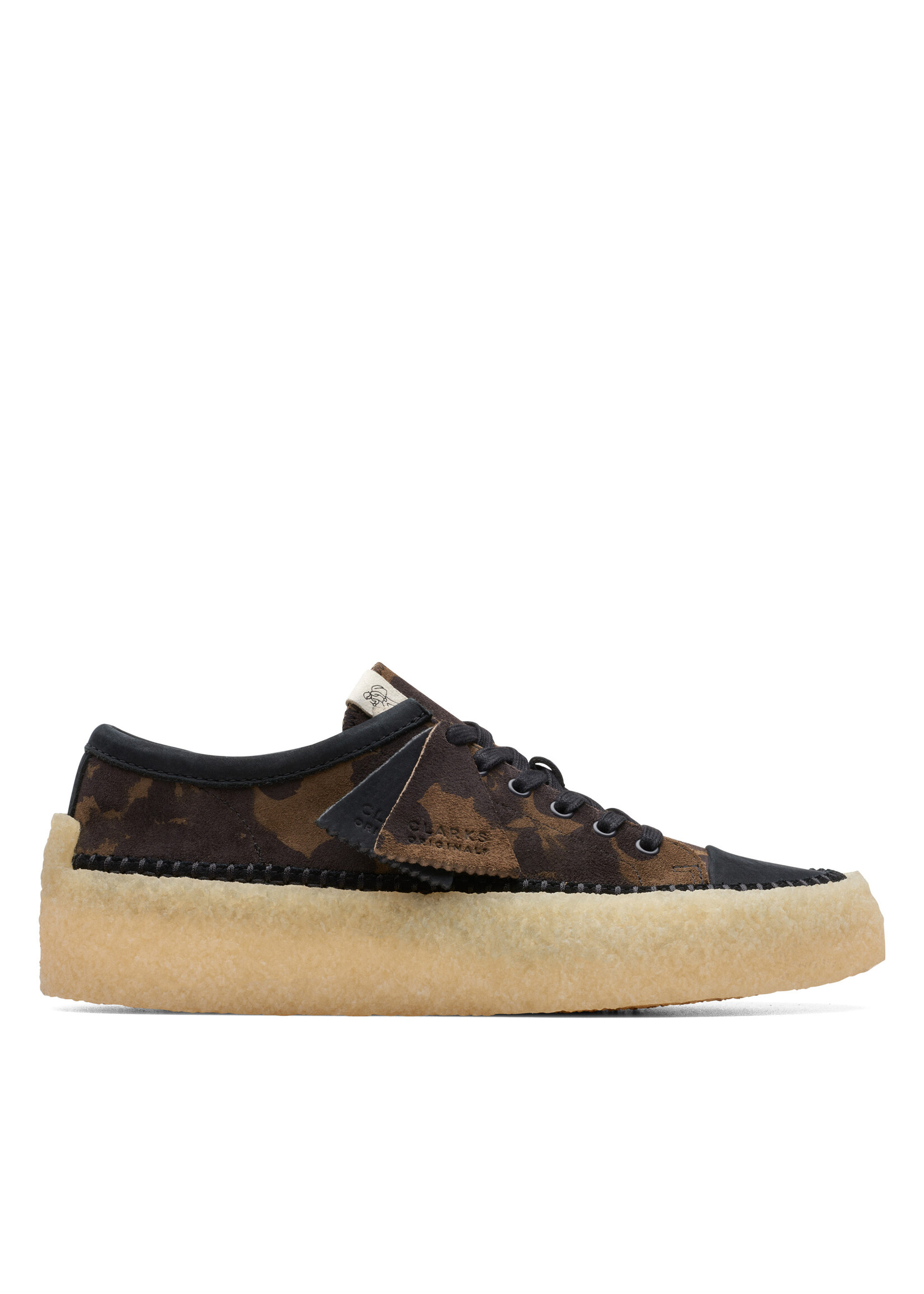Clarks Mens Originals Caravan Low Black/Khaki Floral | 26174026