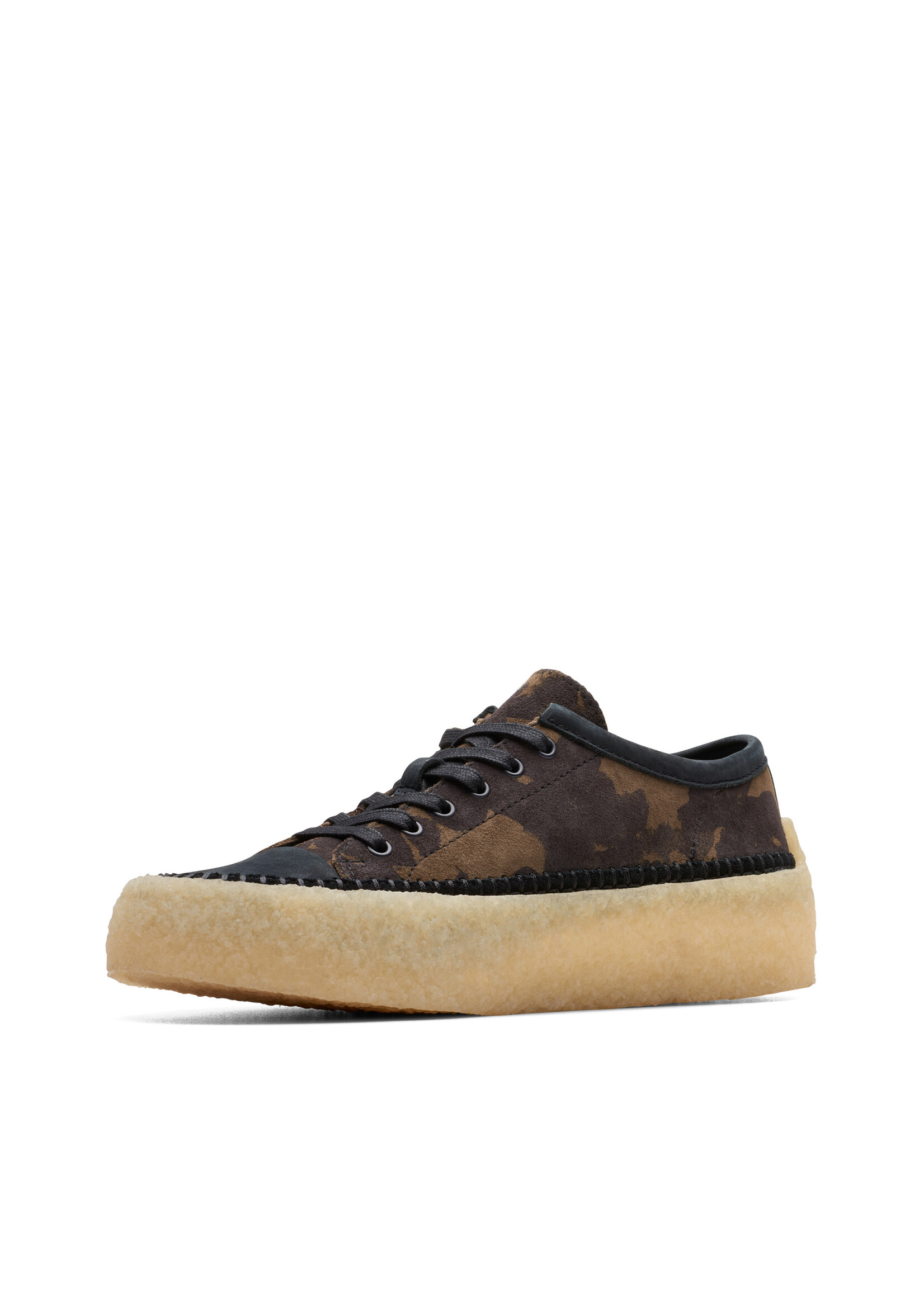 Clarks Mens Originals Caravan Low Black/Khaki Floral | 26174026
